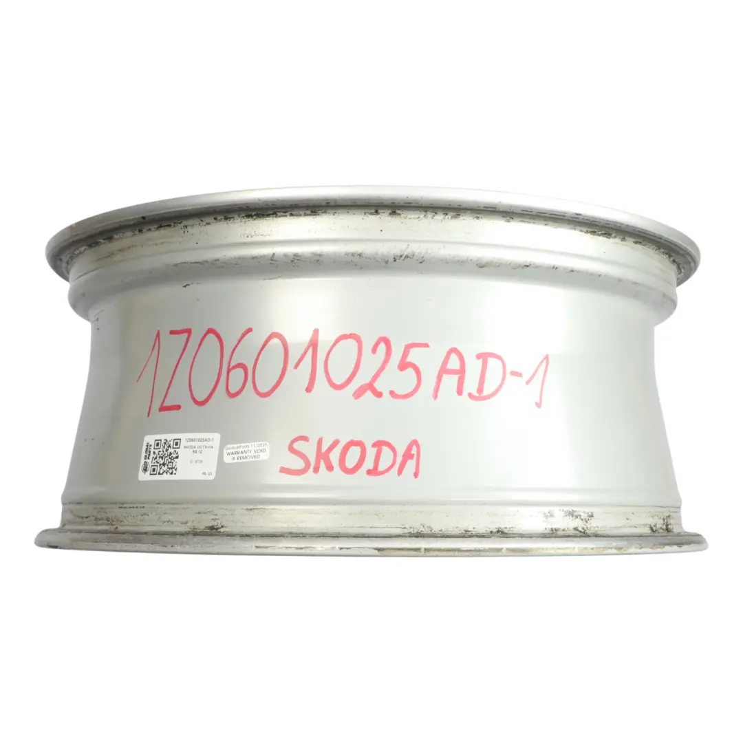 Skoda Octavia RS Mk2 Srebrna Felga Aluminiowa 18" 7.5J ET:51 - SKU 1Z0601025AD-1 - Numer Części 1Z0601025AD