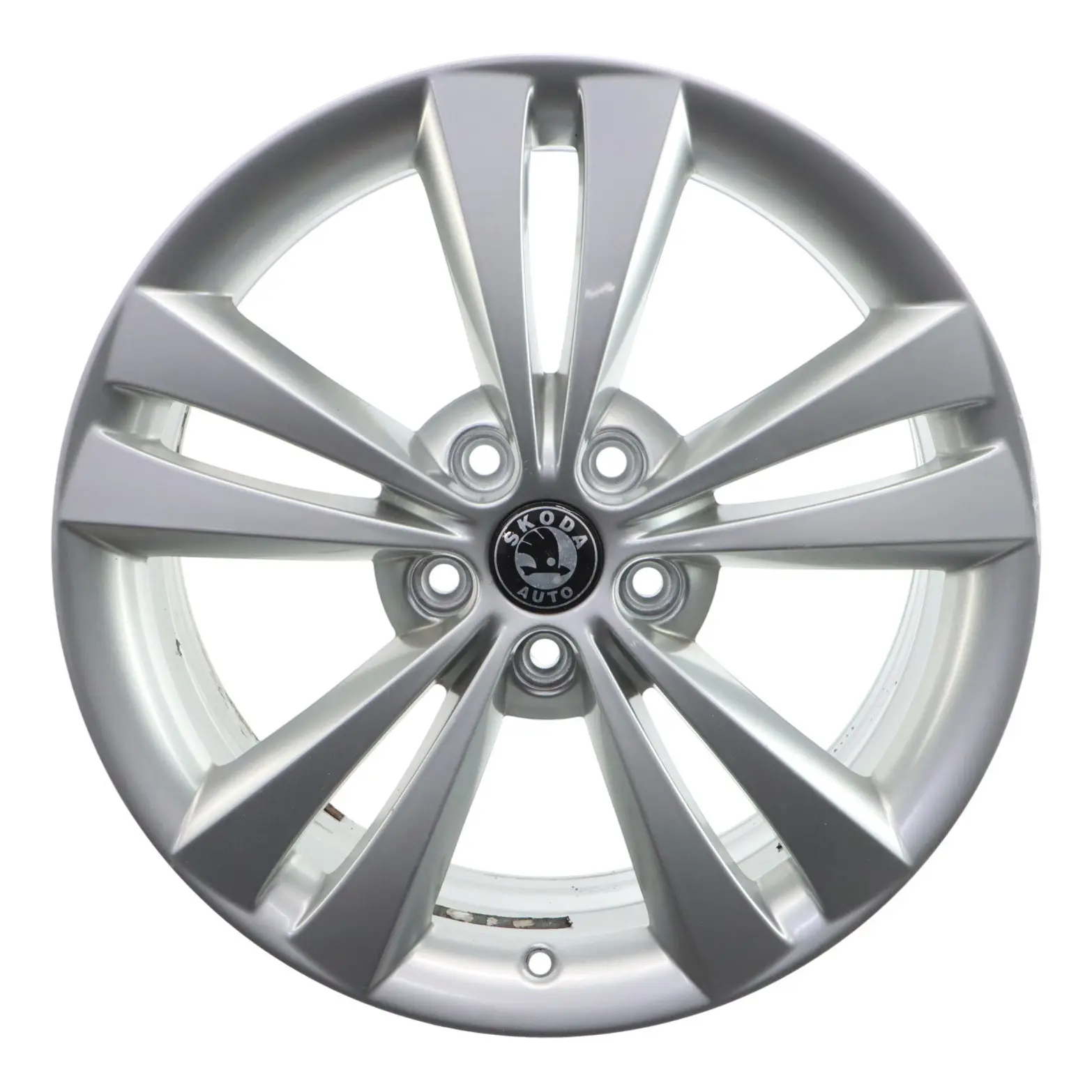 Skoda Octavia RS Mk2 Jante Alliage Argentée 18" 7,5J ET:51 1Z0601025AD