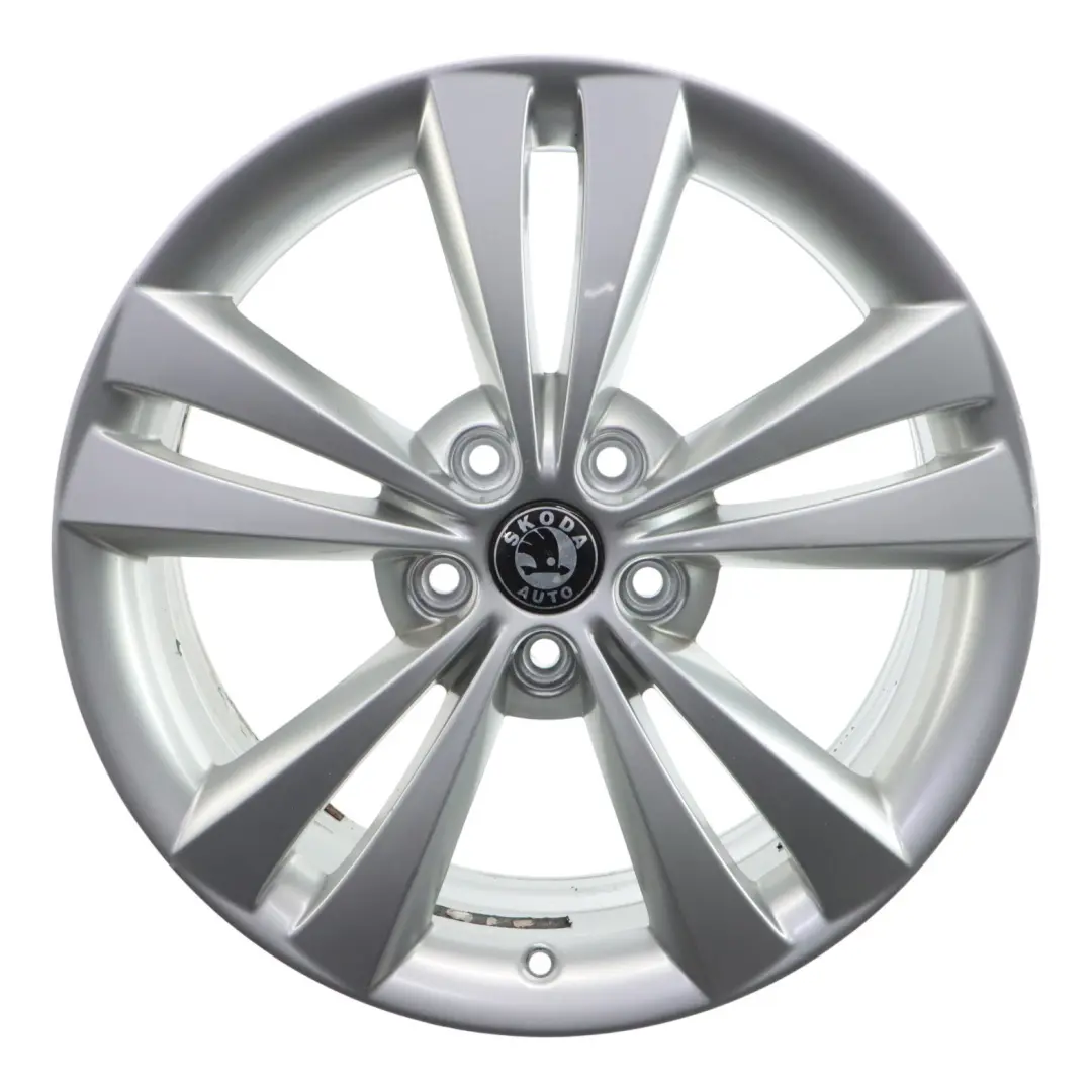 Skoda Octavia RS Mk2 Llanta De Aleación Plateada 18" 7.5J ET:51 - SKU 1Z0601025AD-2 - Número de pieza 1Z0601025AD