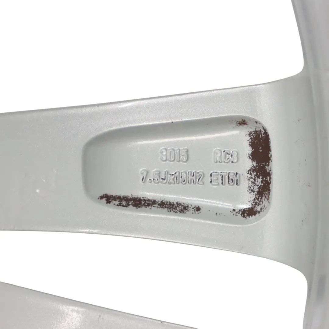 Mk2 Llanta De Aleación Plateada 18" 7.5J ET:51 para Skoda Octavia RS con número de pieza 1Z0601025AD Skoda Octavia RS Mk2 Llanta De Aleación Plateada 18" 7.5J ET:51 - SKU 1Z0601025AD-2 - Número de pieza 1Z0601025AD