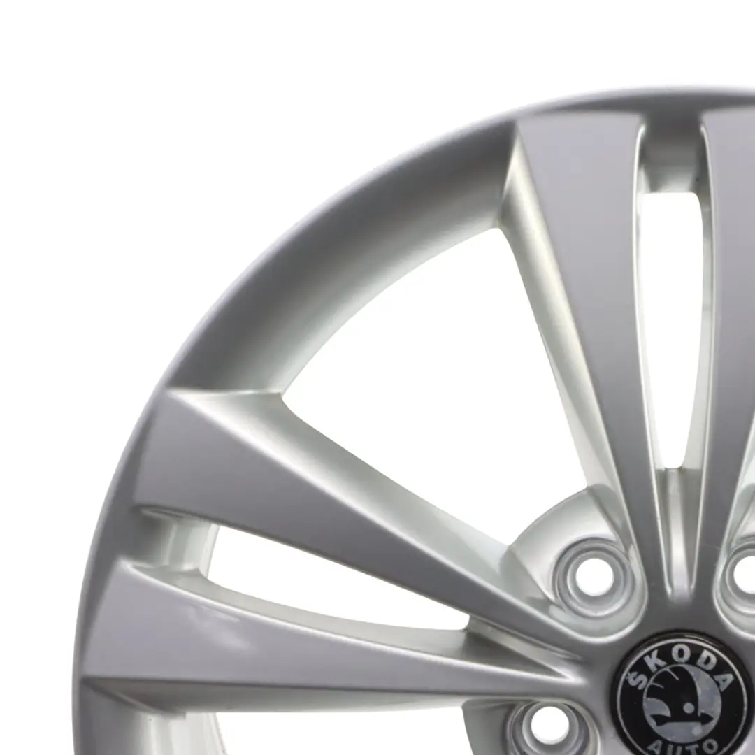 Skoda Octavia RS Mk2 Srebrna Felga Aluminiowa 18" 7.5J ET:51 - SKU 1Z0601025AD-2 - Numer Części 1Z0601025AD