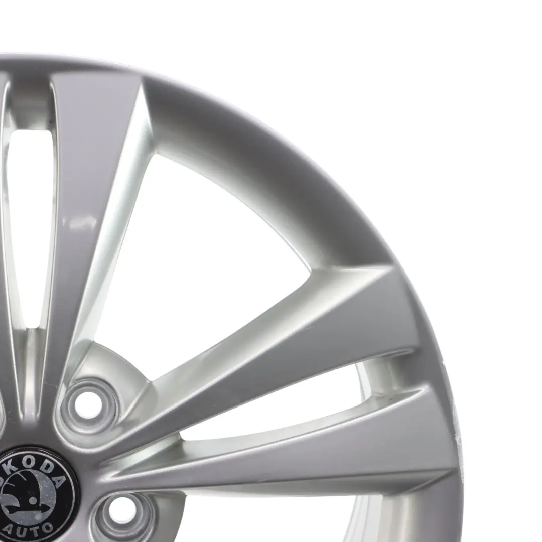 Skoda Octavia RS Mk2 Silver Wheel Alloy Rim 18" 7.5J ET:51 - SKU 1Z0601025AD-2 - Part number 1Z0601025AD