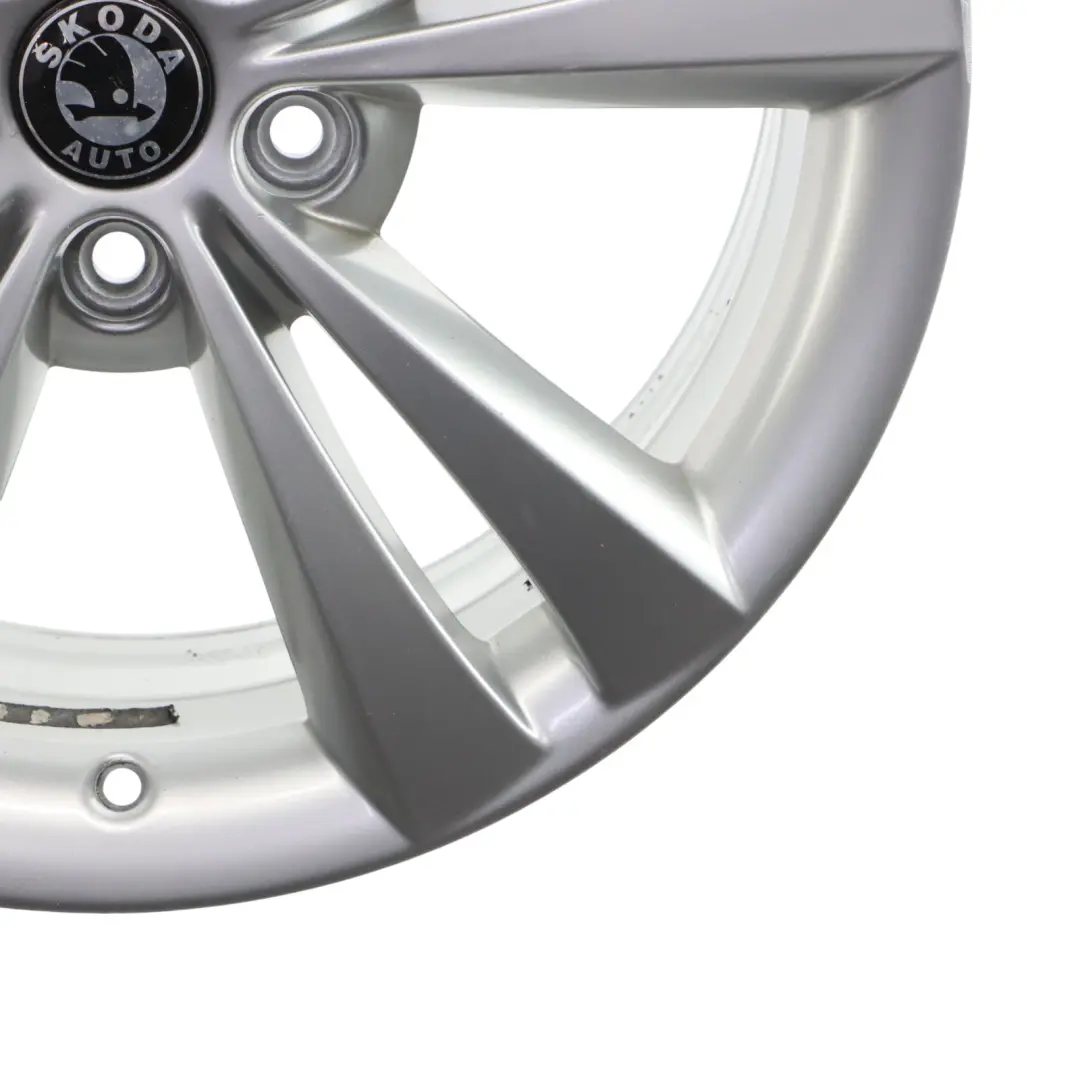 Skoda Octavia RS Mk2 Silver Wheel Alloy Rim 18" 7.5J ET:51 - SKU 1Z0601025AD-2 - Part number 1Z0601025AD