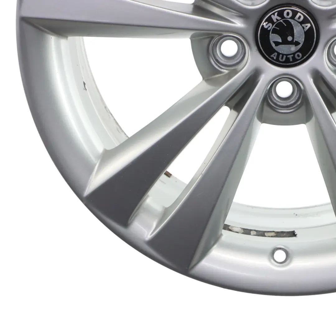 Skoda Octavia RS Mk2 Silver Wheel Alloy Rim 18" 7.5J ET:51 - SKU 1Z0601025AD-2 - Part number 1Z0601025AD
