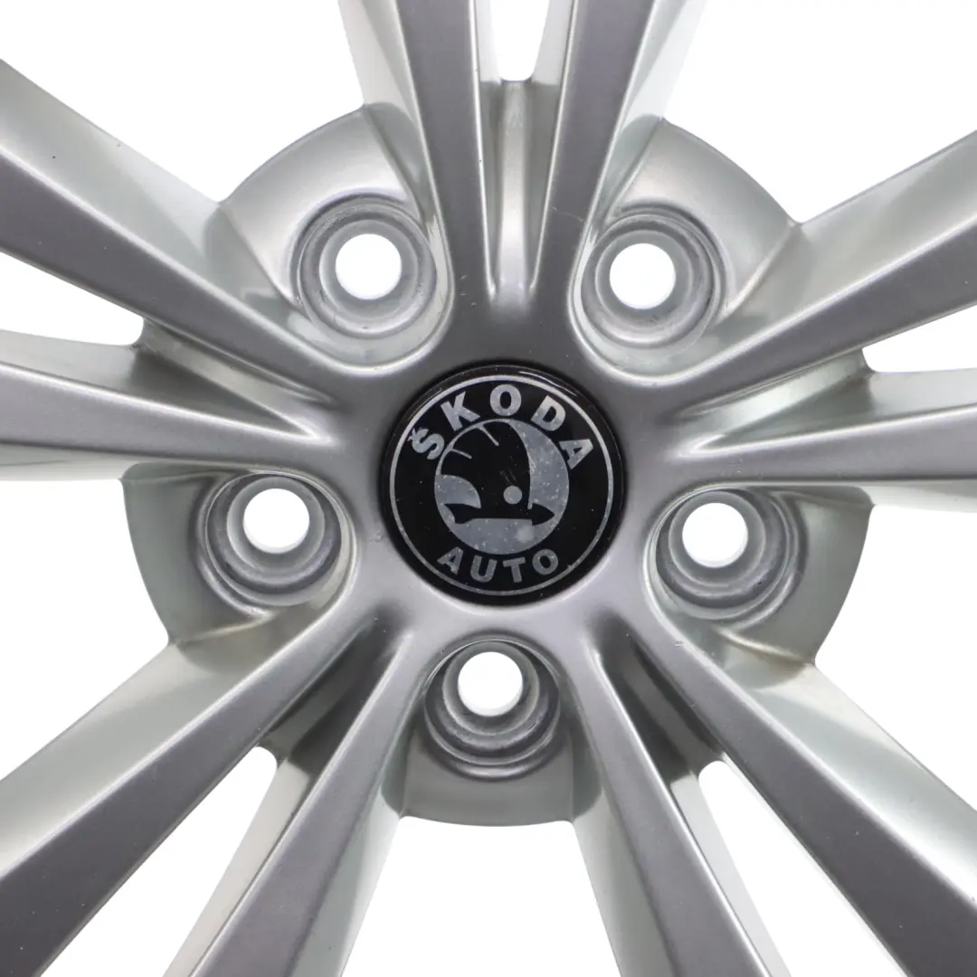 Skoda Octavia RS Mk2 Argento Cerchio In Lega 18" 7.5J ET:51 - SKU 1Z0601025AD-2 - Numero di parte 1Z0601025AD