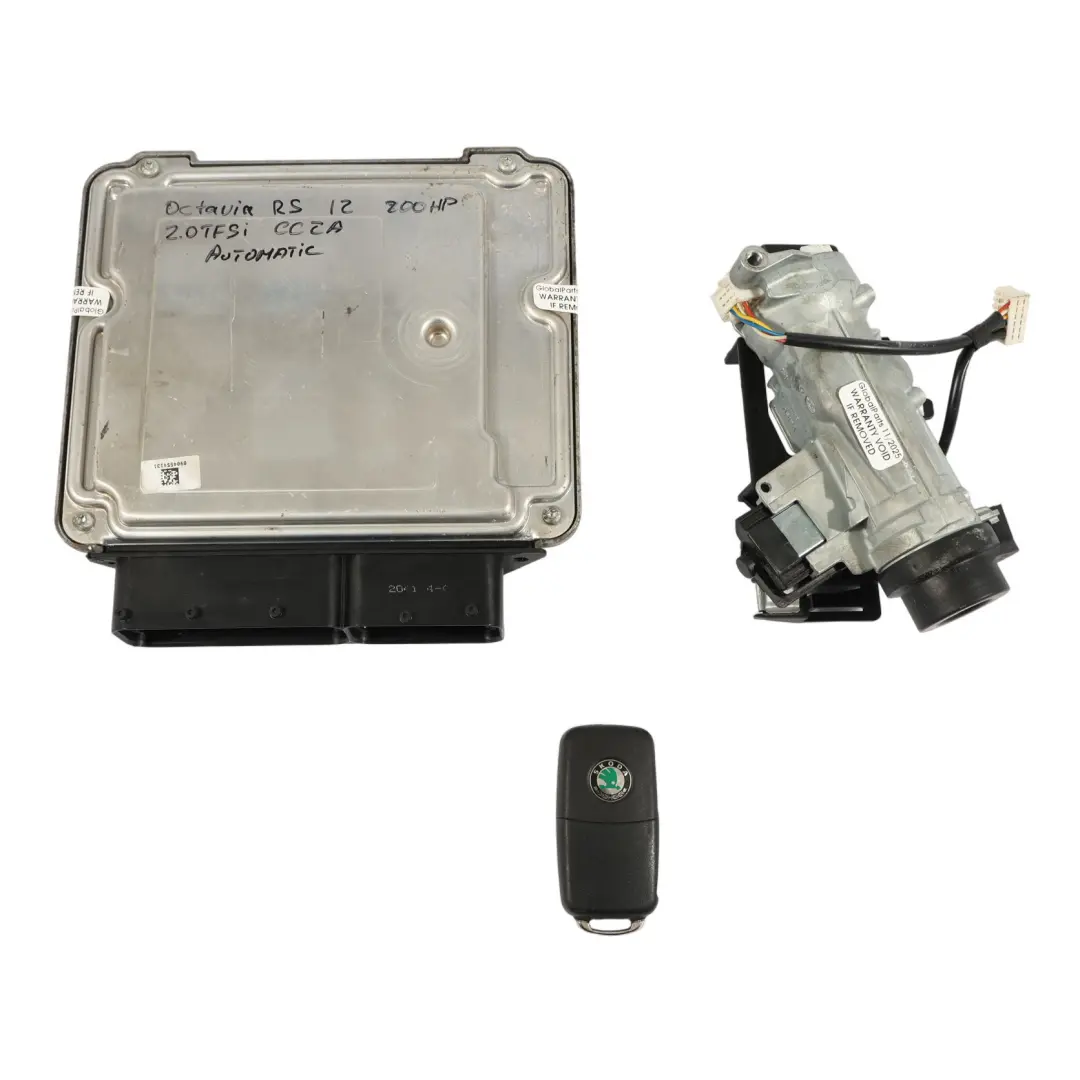 Skoda Octavia RS II 2.0TSI CCZA 200CH Kit Calculateur Moteur Automat - SKU 1Z0907115AF - Numéro de pièce 1Z0907115AF