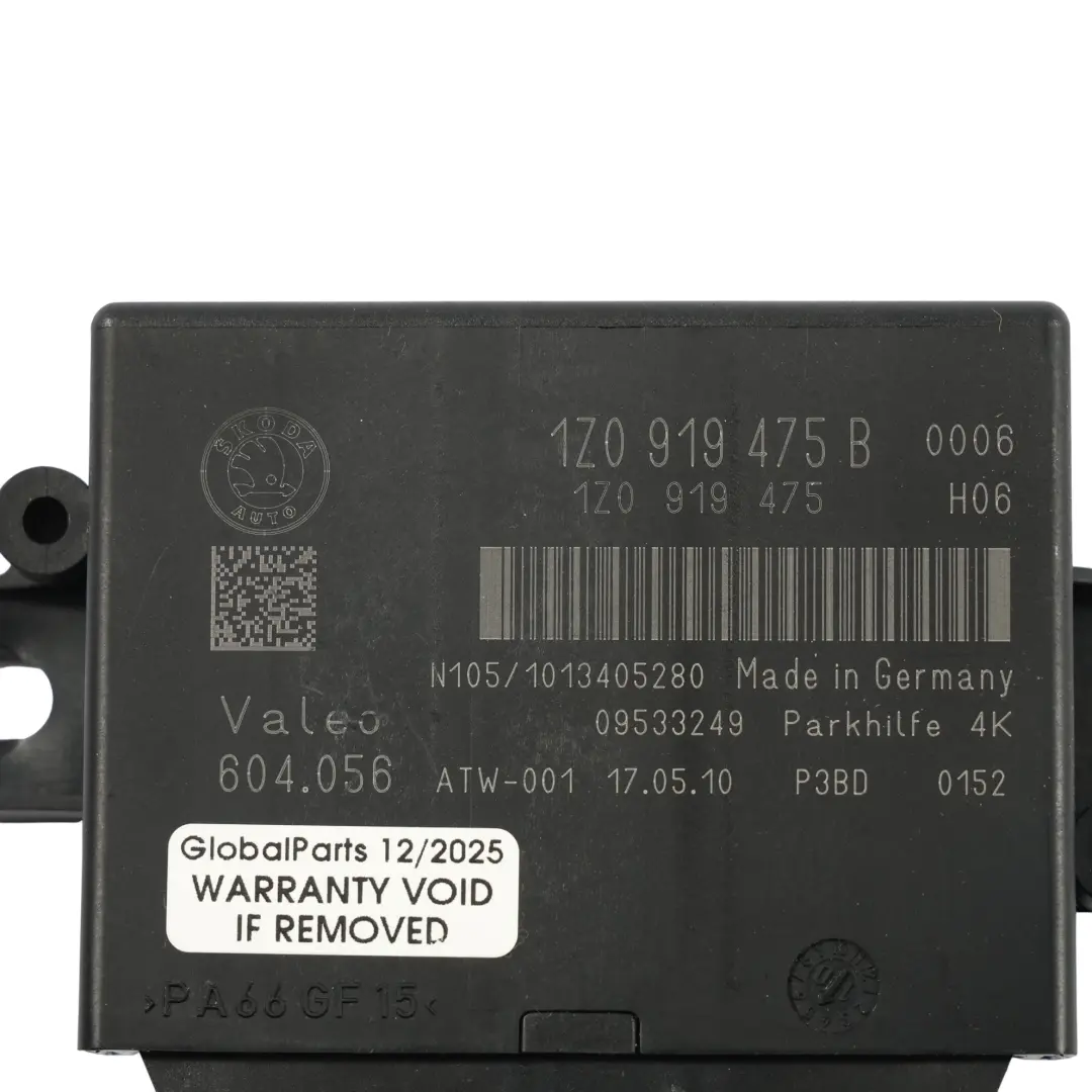 Mk2 Parking Distance Control Unit Module PDC to Skoda Yeti 5L Octavia with Part number 1Z0919475B Skoda Yeti 5L Octavia Mk2 Parking Distance Control Unit Module PDC - SKU 1Z0919475B - Part number 1Z0919475B