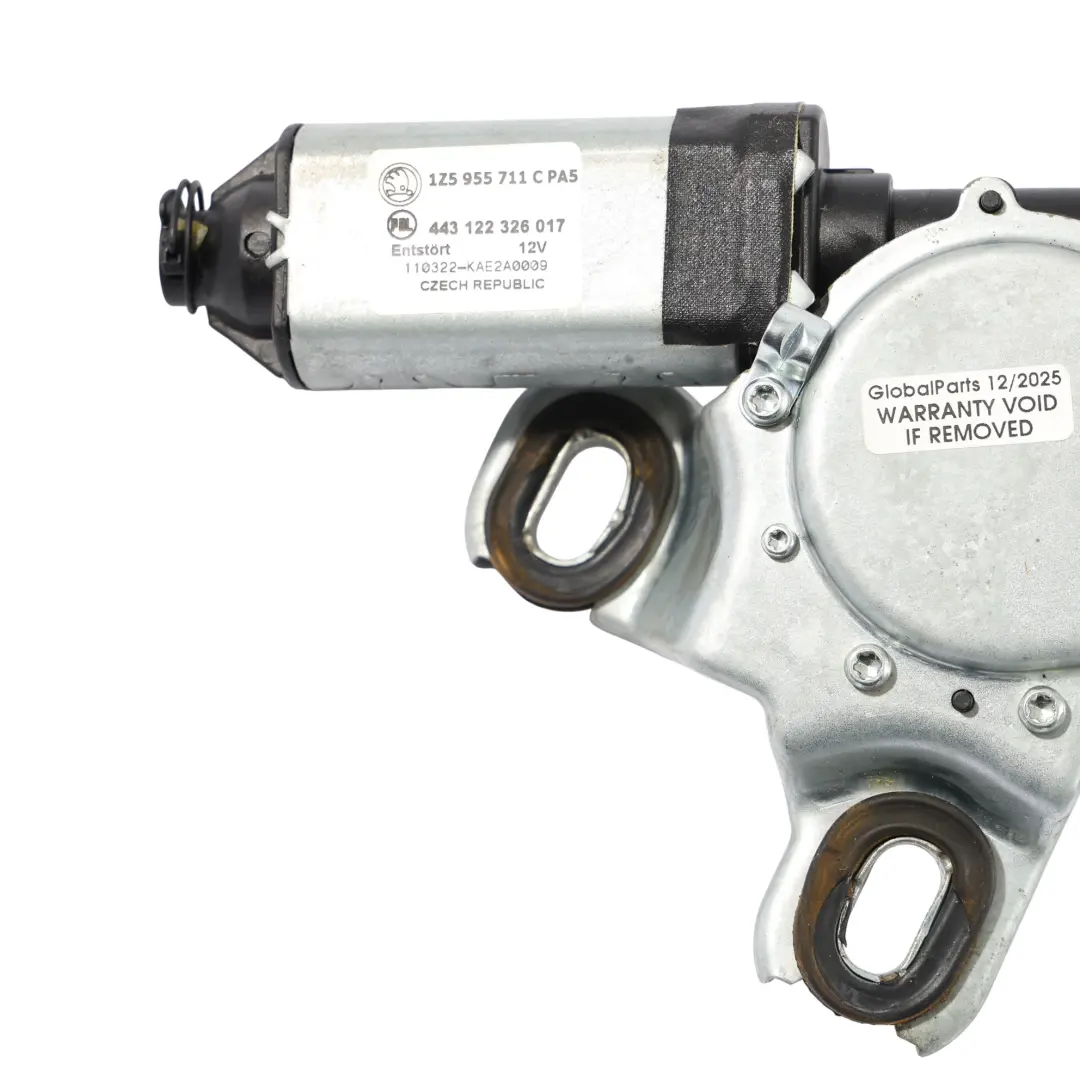 Skoda Octavia Mk2 Window Tailgate Rear Wiper Motor Drive Unit - SKU 1Z5955711C - Part number 1Z5955711C