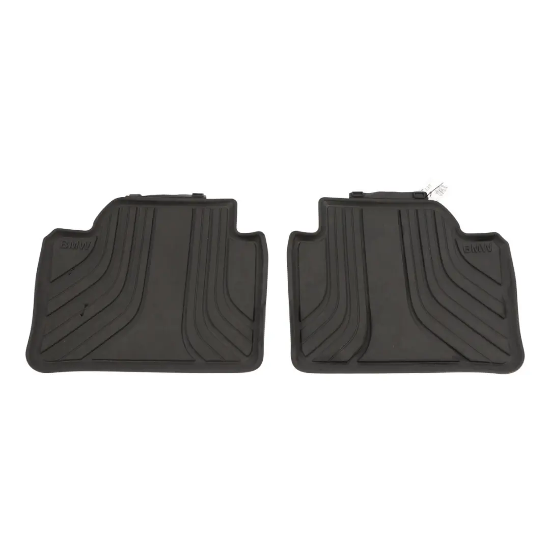 Floor Mats All-Weather Rear Rubber Cover Set Anthrazite to BMW F30 F31 F36 with Part number 2219802 BMW F30 F31 F36 Floor Mats All-Weather Rear Rubber Cover Set Anthrazite - SKU 2219802 - Part number 2219802