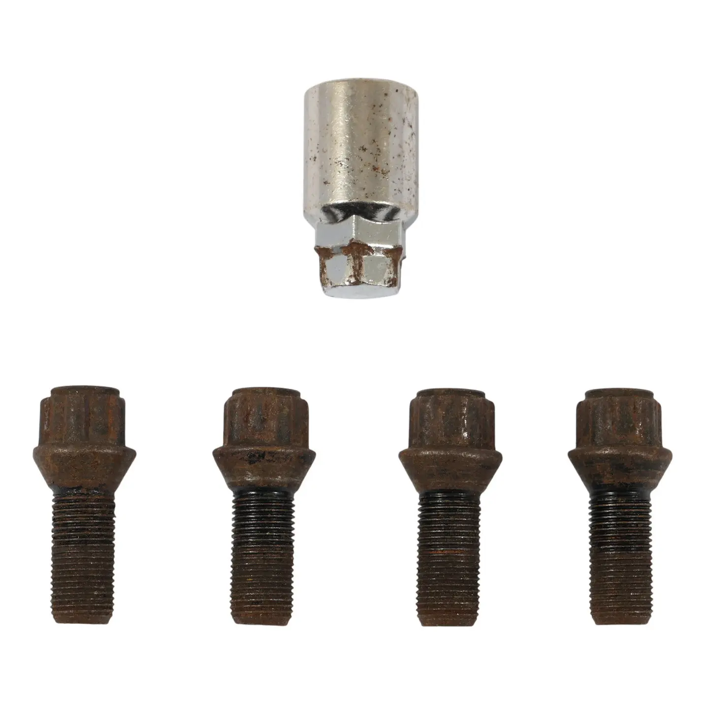 Mini 5 R56 F56 R60 R61 Conjunto Bloqueo de Rueda Pernos de Seguridad Tuerca