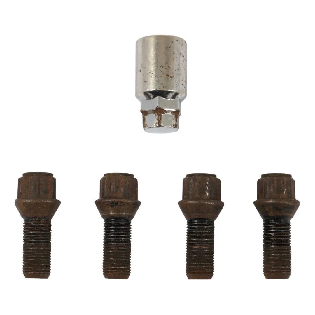 Mini Cooper R56 F56 R60 Set Bloccaggio Ruota Bullone Serrature Sicurezza Dado - SKU 2453960-5 - Numero di parte 2453960