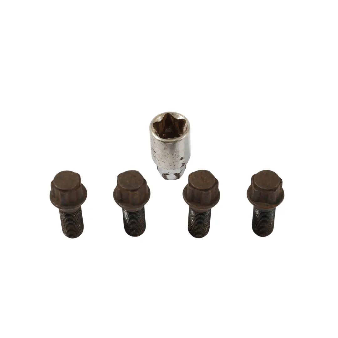 Set Bloccaggio Ruota Bullone Serrature Sicurezza Dado per Mini Cooper R56 F56 R60 con numero di parte 2453960 Mini Cooper R56 F56 R60 Set Bloccaggio Ruota Bullone Serrature Sicurezza Dado - SKU 2453960-5 - Numero di parte 2453960