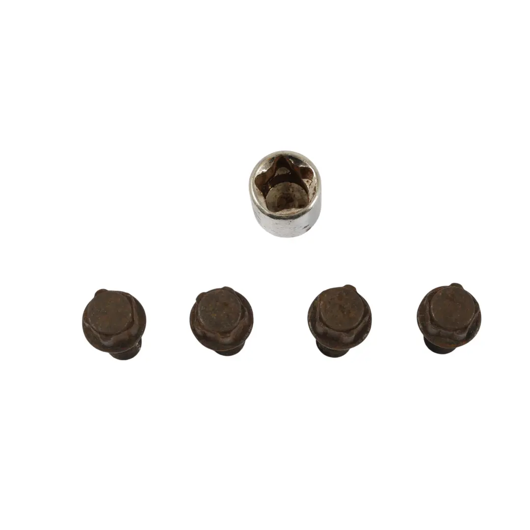 Set Locking Wheel Bolt Locks Security Nut to Mini Cooper R56 F56 R60 R61 with Part number 2453960 Mini Cooper R56 F56 R60 R61 Set Locking Wheel Bolt Locks Security Nut - SKU 2453960-5 - Part number 2453960