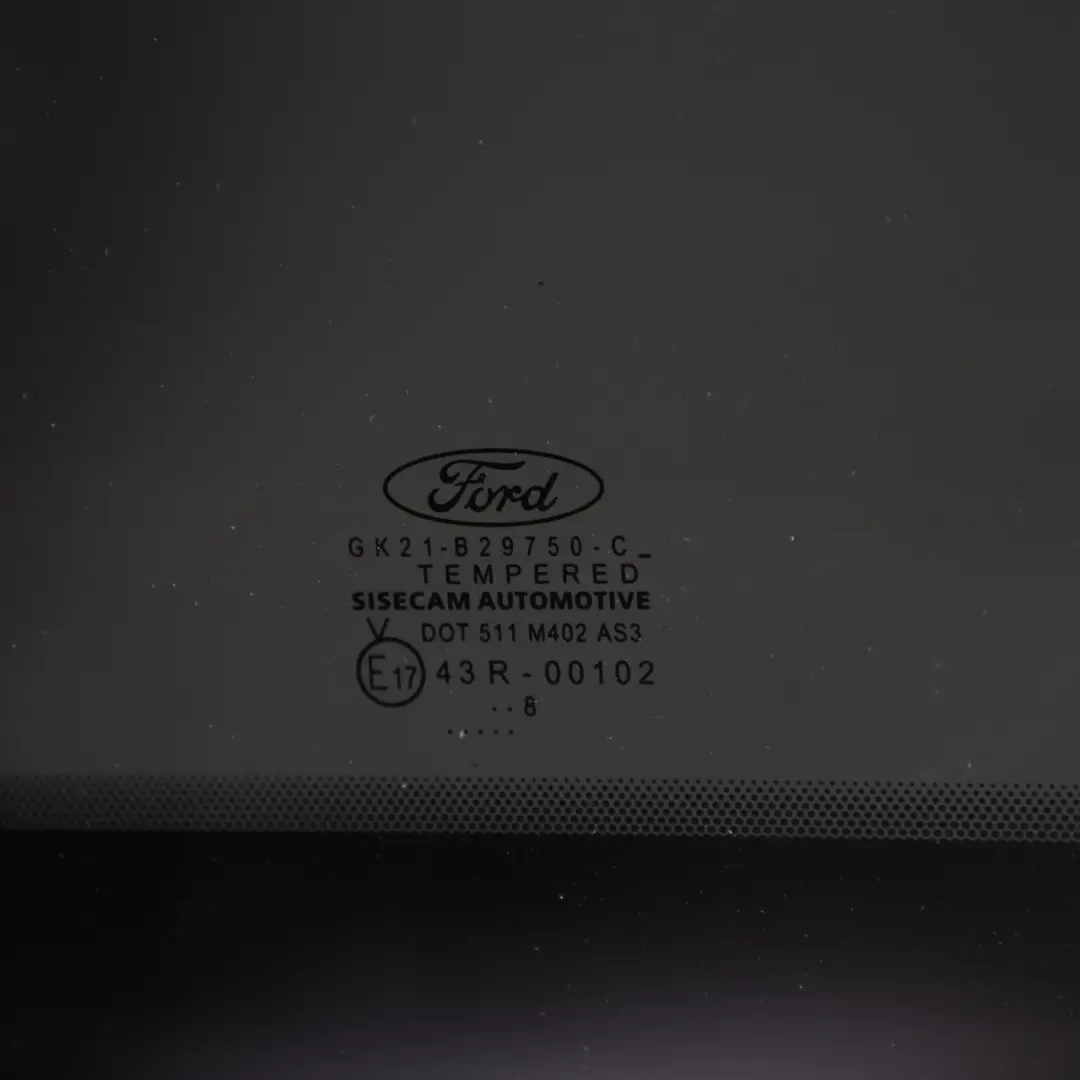 Ford Transit Custom Sliding Side Door Window Glass Rear Right O/S Glazing AS2 - SKU 2581622 - Part number 2581622