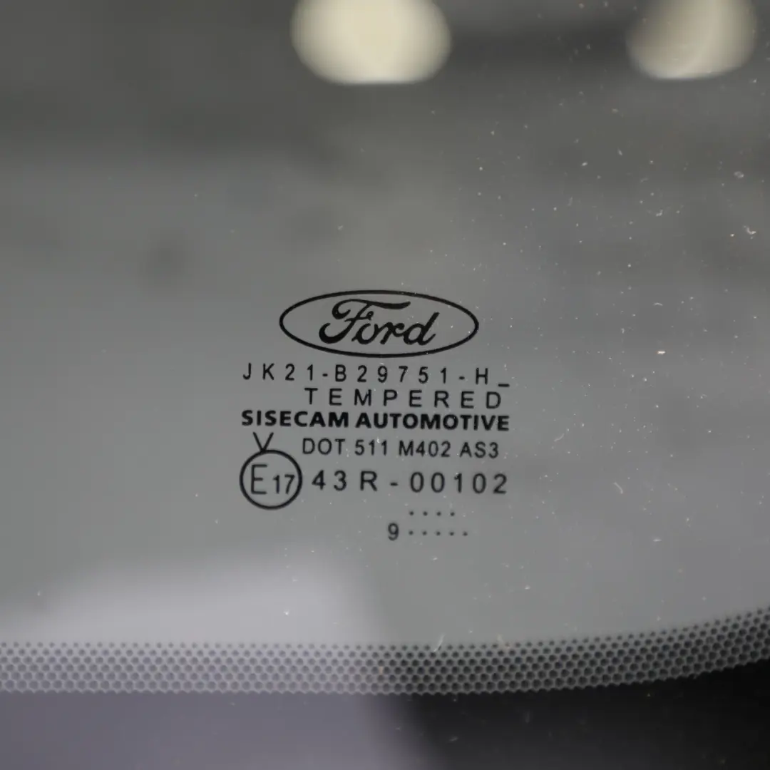 Ford Transit Custom Sliding Side Door Window Glass Rear Left N/S Glazing AS2 - SKU 2581632 - Part number 2581632