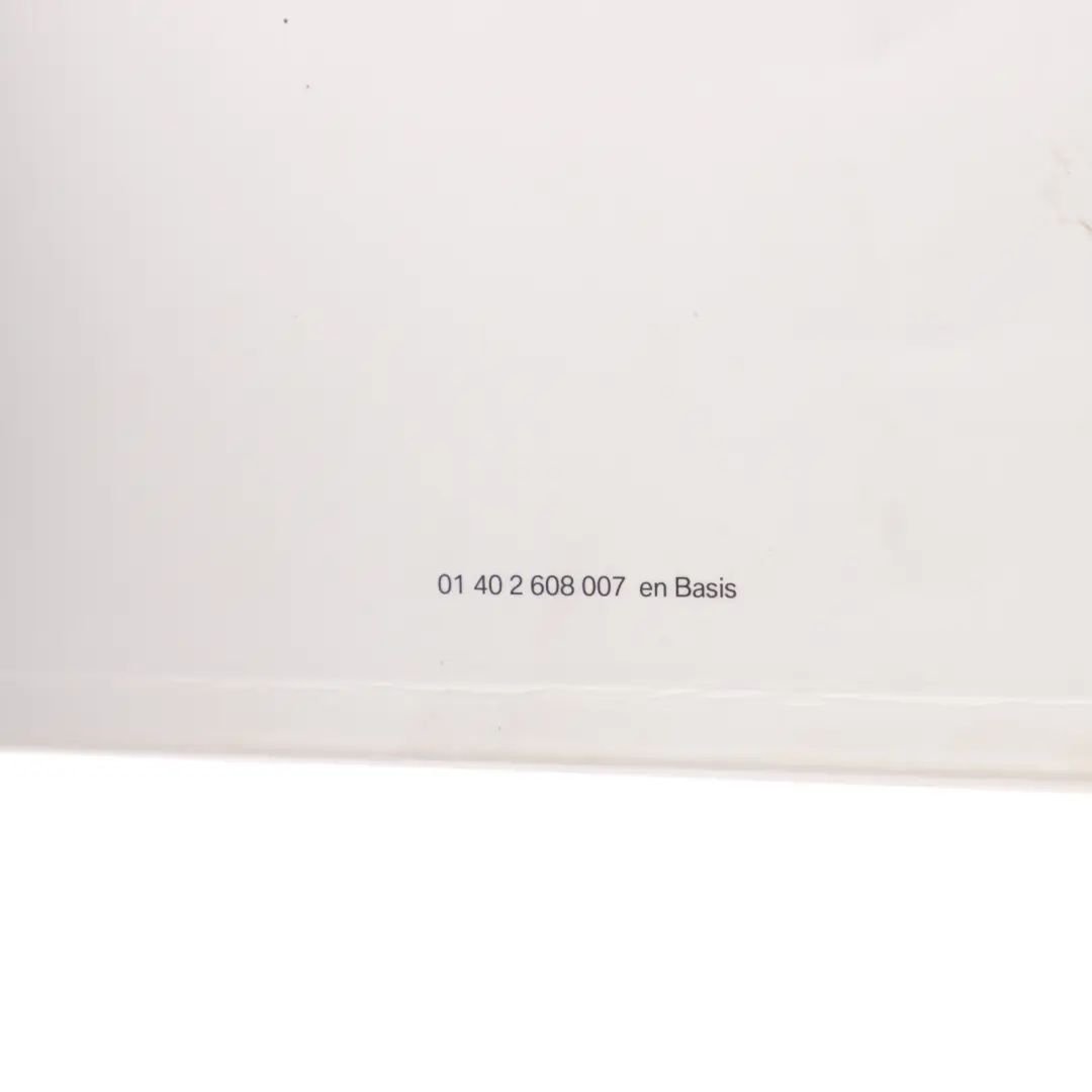 BMW E87 LCI E81 Owner's Manual Hanbook For Cars Without iDrive Set - SKU 2608007-1 - Part number 2608007