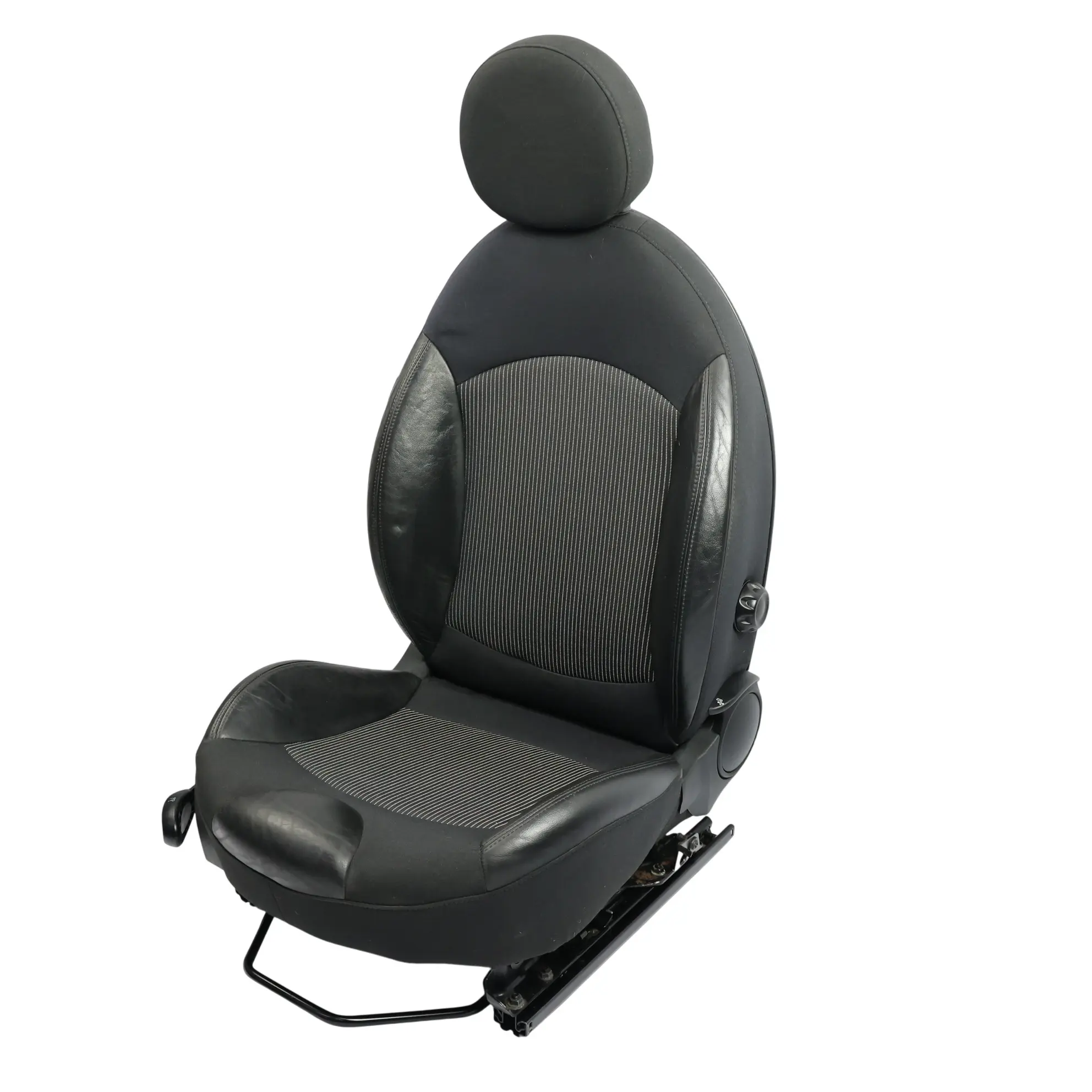 Mini Cooper R55 R56 R57 Siège Avant Sport Droit Intérieur Tissu Et Cuir Noir