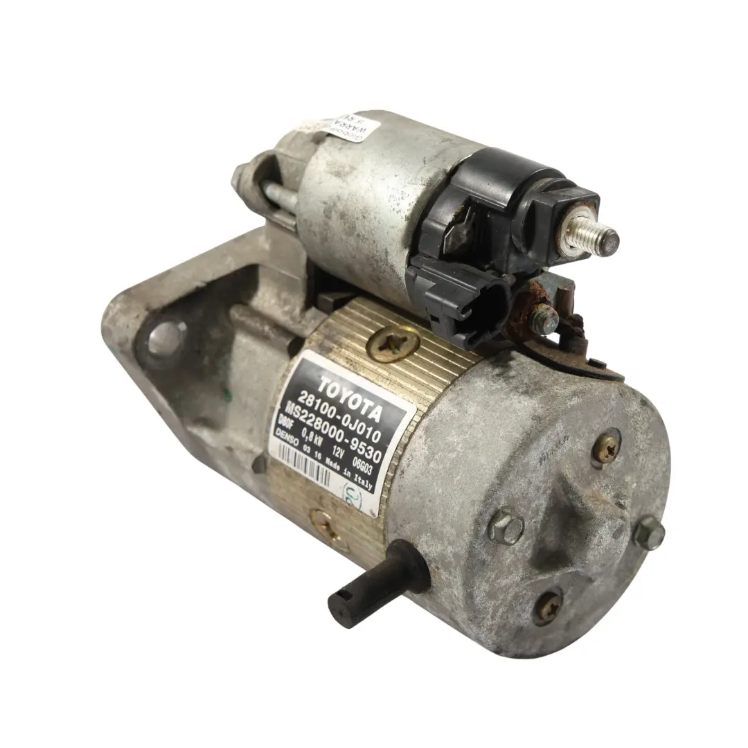 Mk1 XP10 Anlasser Denso Benzin 1.0 für Toyota Yaris mit Teilenummer 281000J010 Toyota Yaris Mk1 XP10 Anlasser Denso Benzin 1.0 - SKU 281000J010 - Teilenummer 281000J010