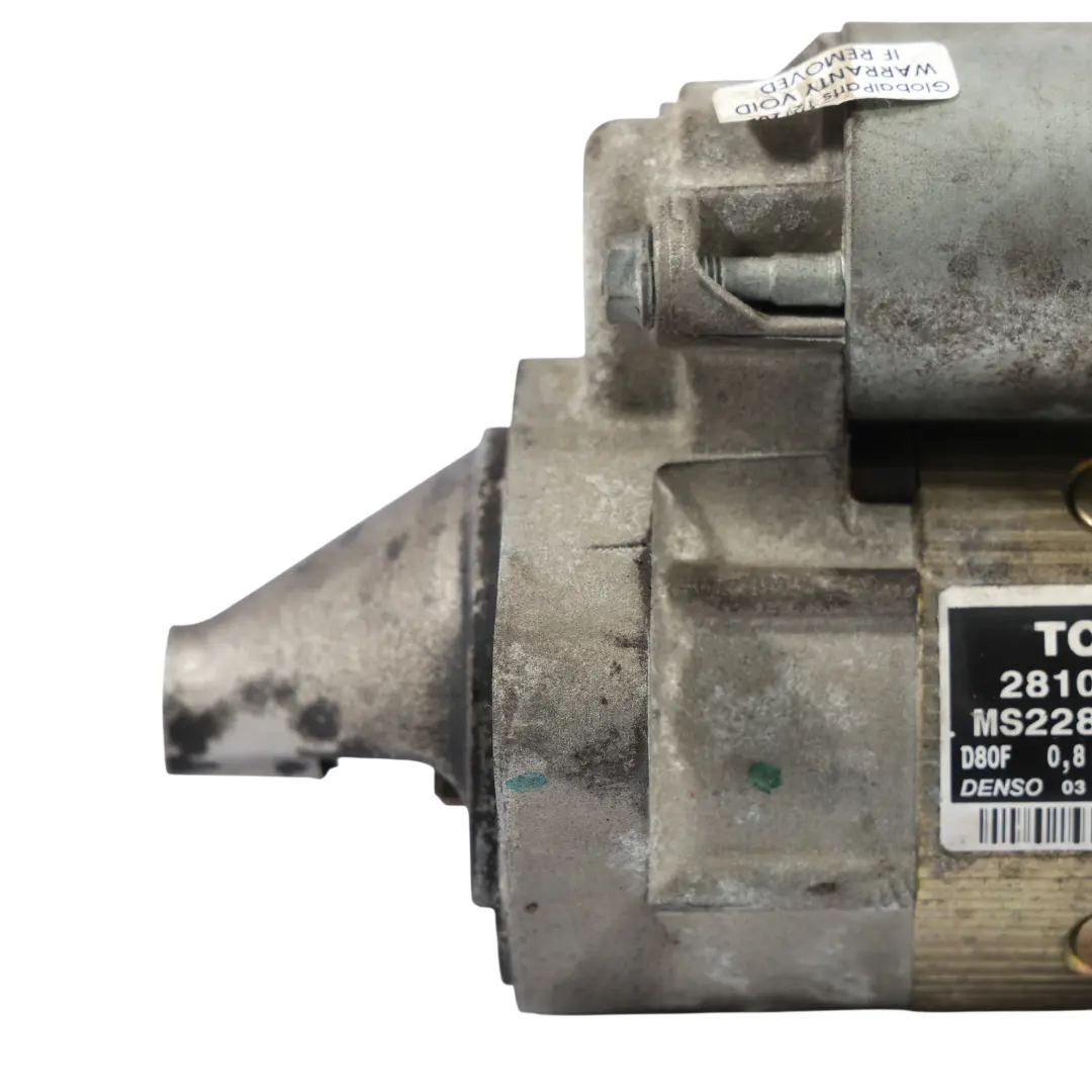 Mk1 XP10 Rozrusznik Denso Benzyna 1.0 do Toyota Yaris o numerze 281000J010 Toyota Yaris Mk1 XP10 Rozrusznik Denso Benzyna 1.0 - SKU 281000J010 - Numer Części 281000J010