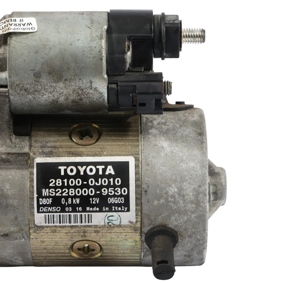 Toyota Yaris Mk1 Démarreur XP10 Denso Essence 1.0 - SKU 281000J010 - Numéro de pièce 281000J010