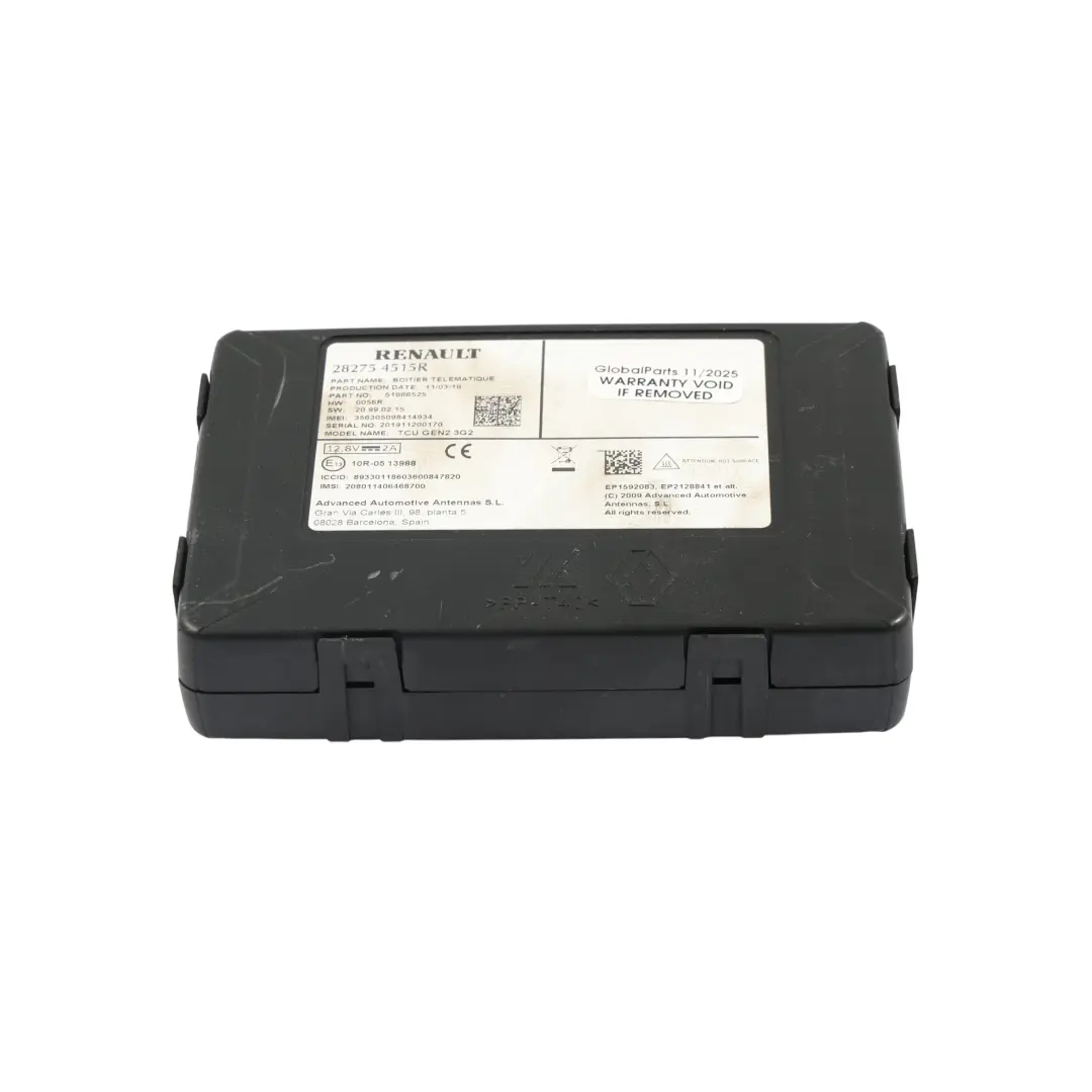 Smart Fortwo C453 Module De Confort Unité De Commande ECU - SKU 282754515R - Numéro de pièce 282754515R