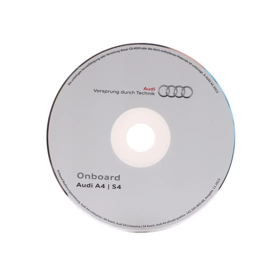 Audi A4 B8 Owner's Handbook Instruction Book Set Wallet Case Pouch - SKU 2915618K220-1 - Part number 2915618K220