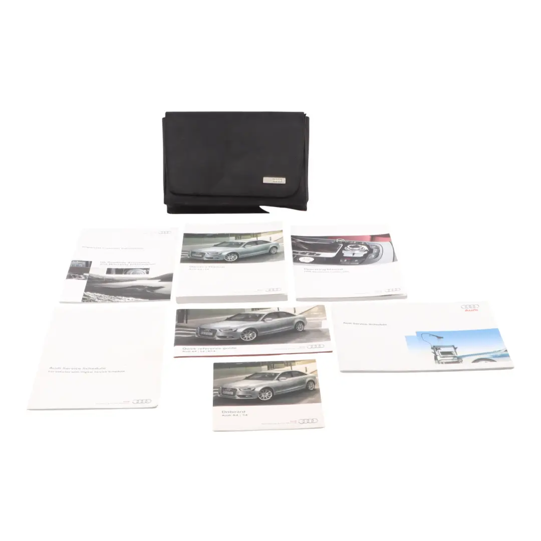 Audi A4 B8 Owner's Handbook Instruction Book Set Wallet Case Pouch - SKU 2915618K220-1 - Part number 2915618K220