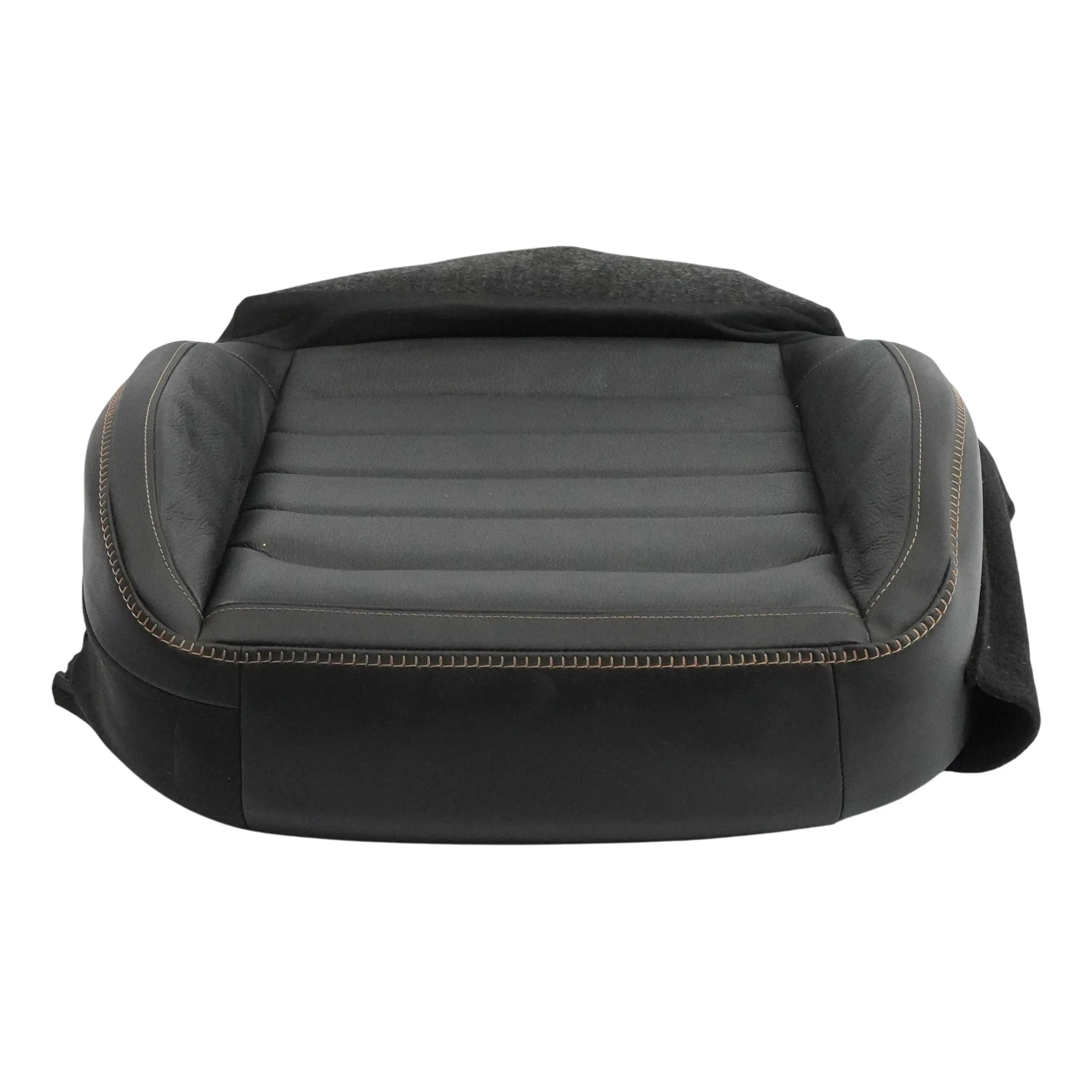 Volkswagen Amarok NF Front Seat Base Right O/S Heated Black Leather Brown Stitch