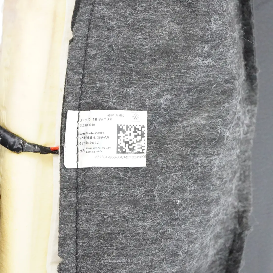 Volkswagen Amarok Asiento Delantero Derecho Calefaccionado Cuero Negro Marron - SKU 2HJ881406BL - Número de pieza 2HJ881406BL