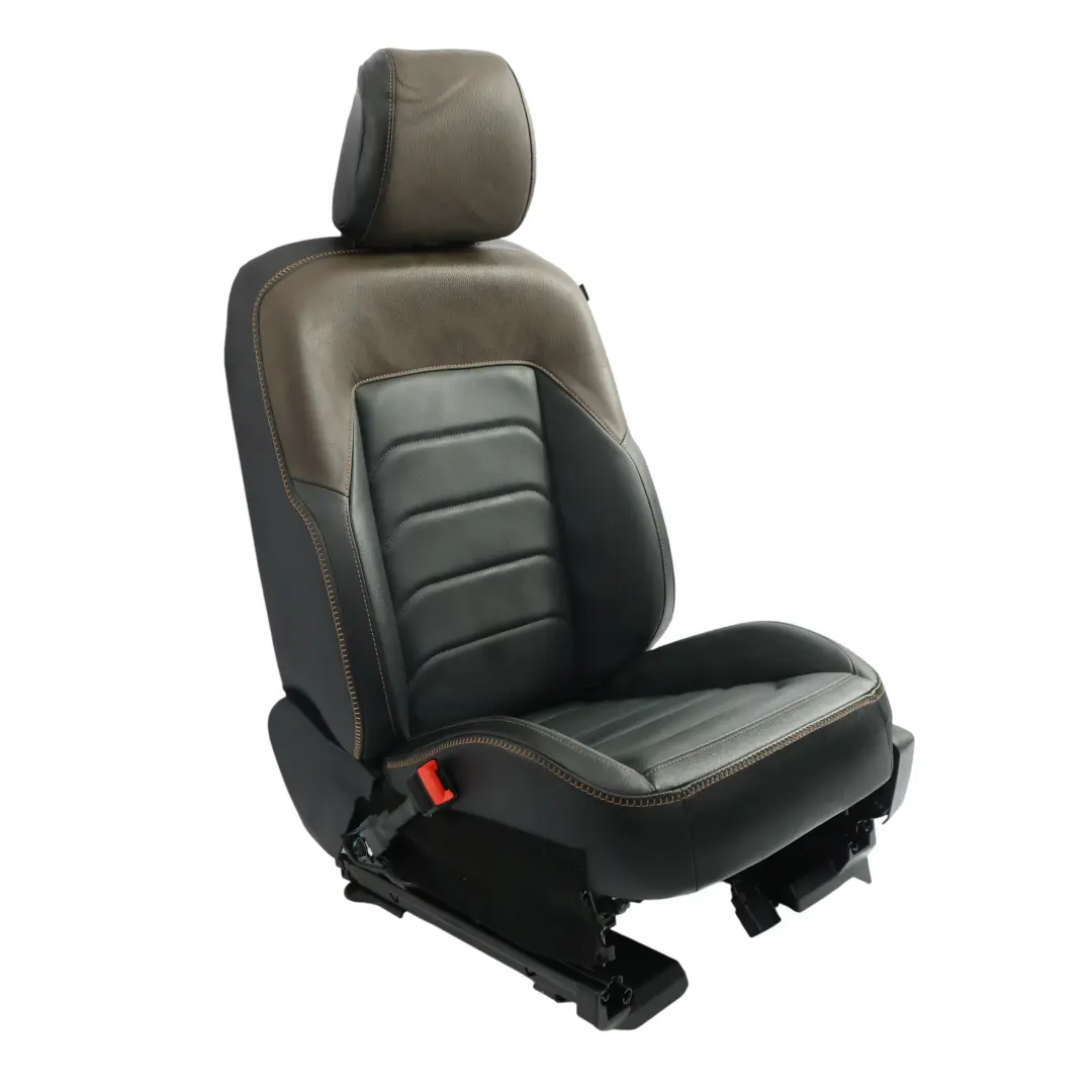 Volkswagen Amarok Mk2 Sedile Anteriore Sinistro Riscaldato Pelle Nero Marrone - SKU 2HJ881805CQ-1 - Numero di parte 2HJ881805CQ