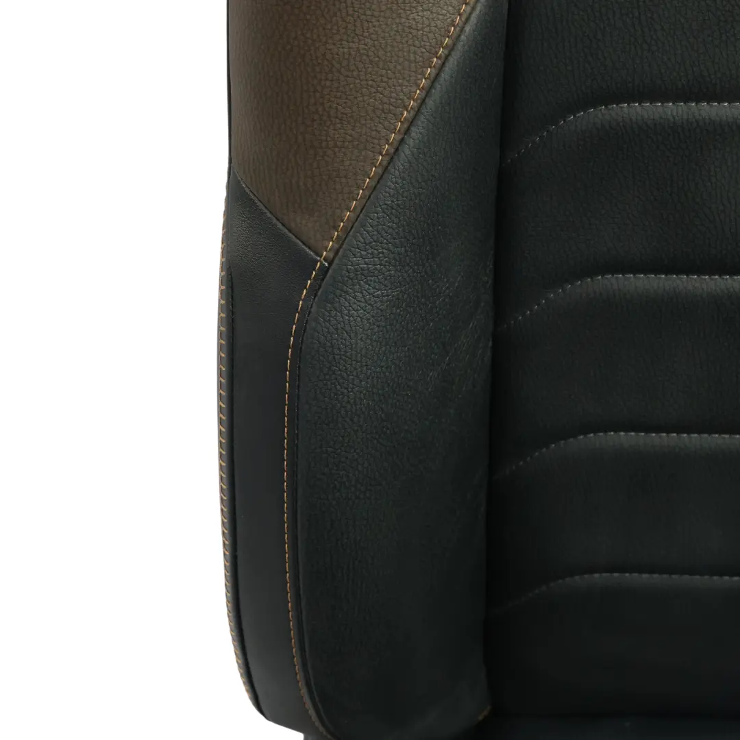 Volkswagen Amarok Mk2 Seat Front Left N/S Interior Heated Leather Black Brown - SKU 2HJ881805CQ-1 - Part number 2HJ881805CQ