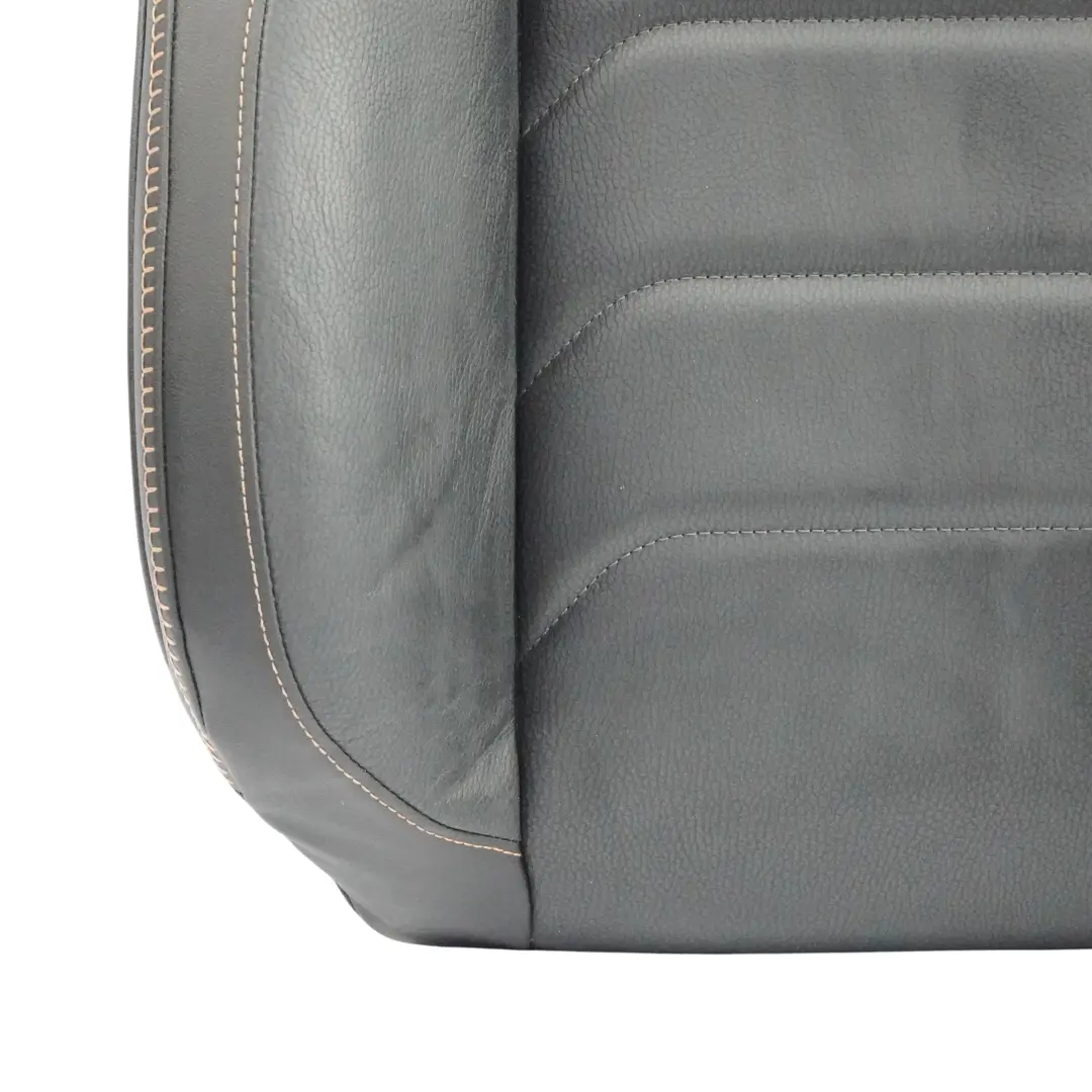 VW Amarok NF Front Seat Backrest Right O/S Heated Black Leather Brown Stitch - SKU 2HJ881806EQ - Part number 2HJ881806EQ