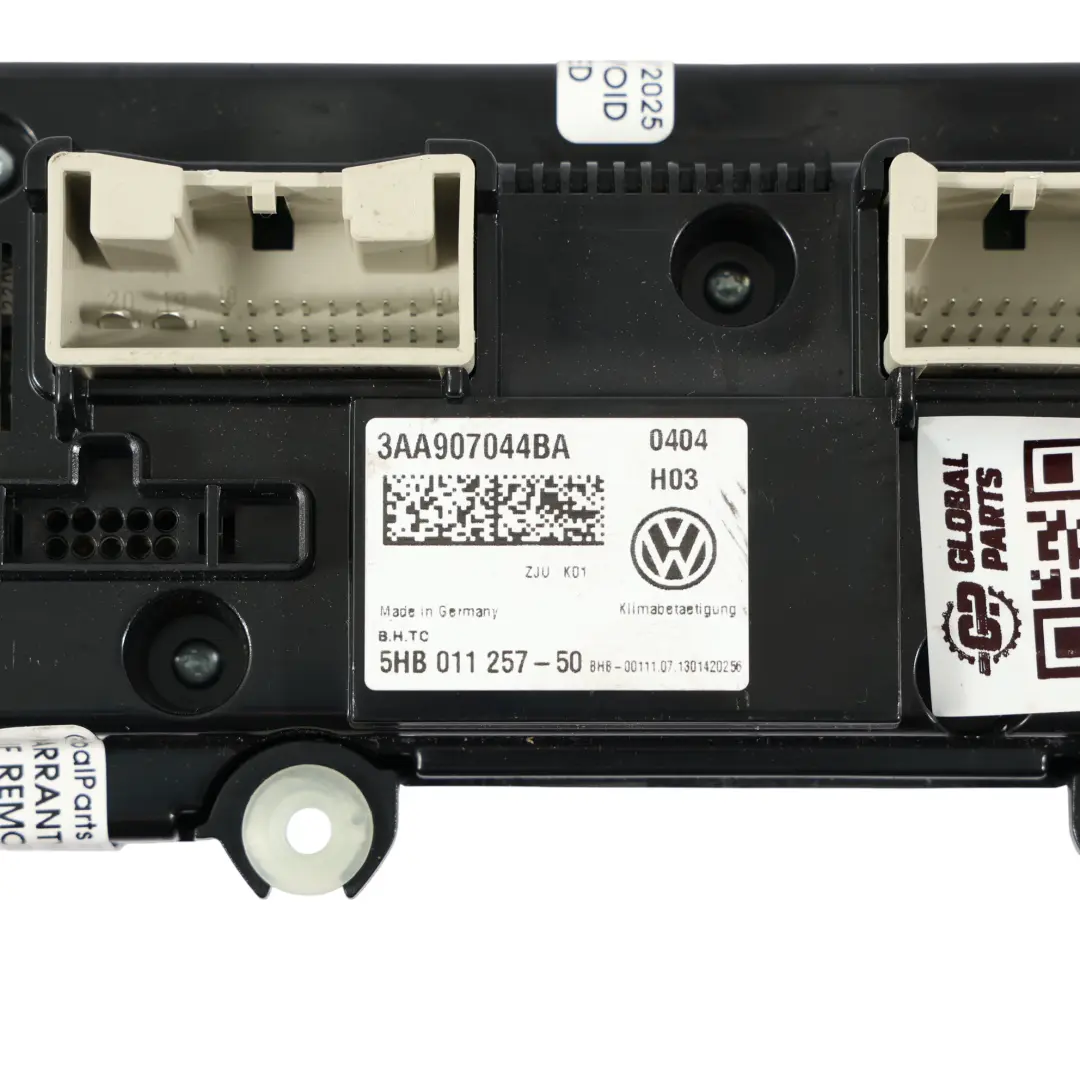 VW Touran 1T Panneau Commande Climatisation - SKU 3AA907044BA - Numéro de pièce 3AA907044BA