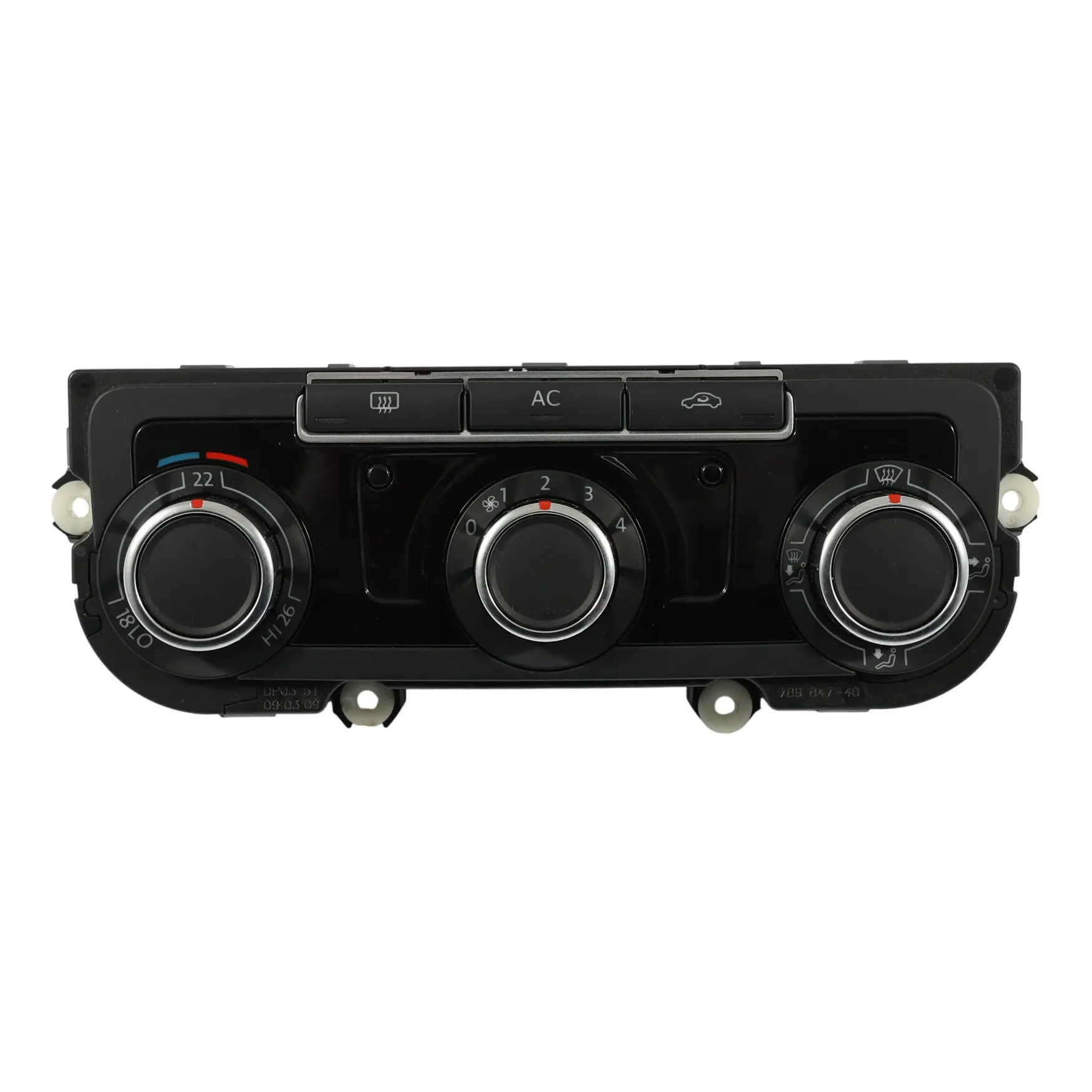 Volkswagen Golf Mk6 Dashboard Heater Climate Control Panel Switch 3C8907336