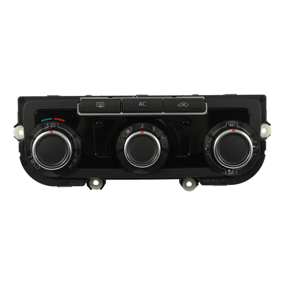 Mk6 Dashboard Heater Climate Control Panel Switch to Volkswagen Golf with Part number 3C8907336 Volkswagen Golf Mk6 Dashboard Heater Climate Control Panel Switch - SKU 3C8907336 - Part number 3C8907336