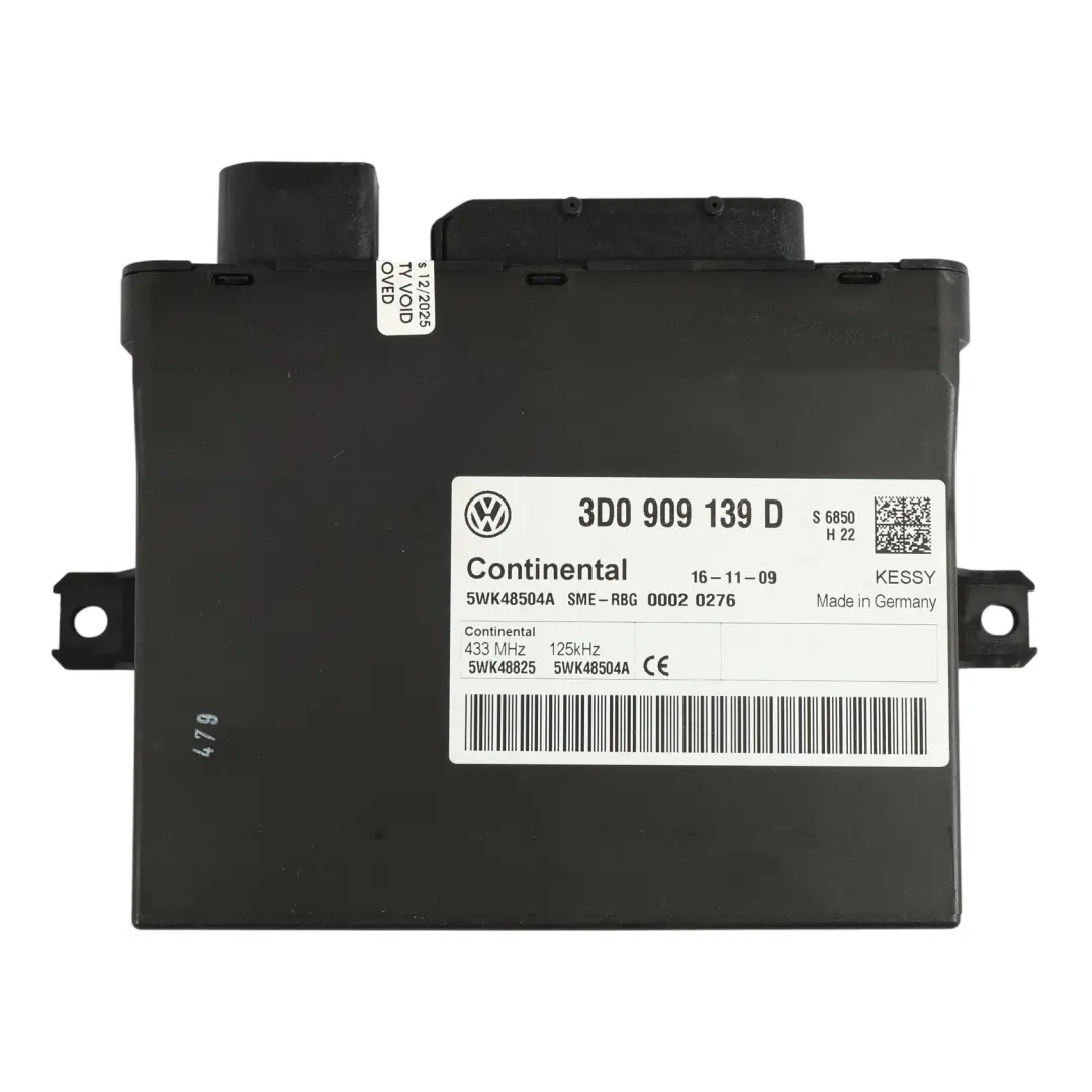 Porsche Cayenne 955 Keyless Module Kessy Control Unit ECU - SKU 3D0909139D - Part number 3D0909139D