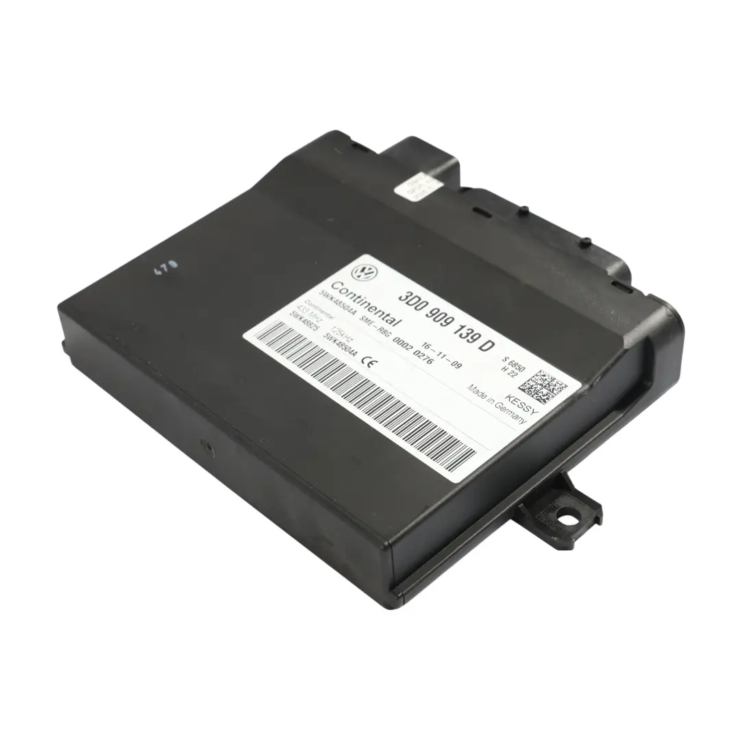 Porsche Cayenne 955 Module D'Accès Sans Clé Kessy Control Unit ECU - SKU 3D0909139D - Numéro de pièce 3D0909139D