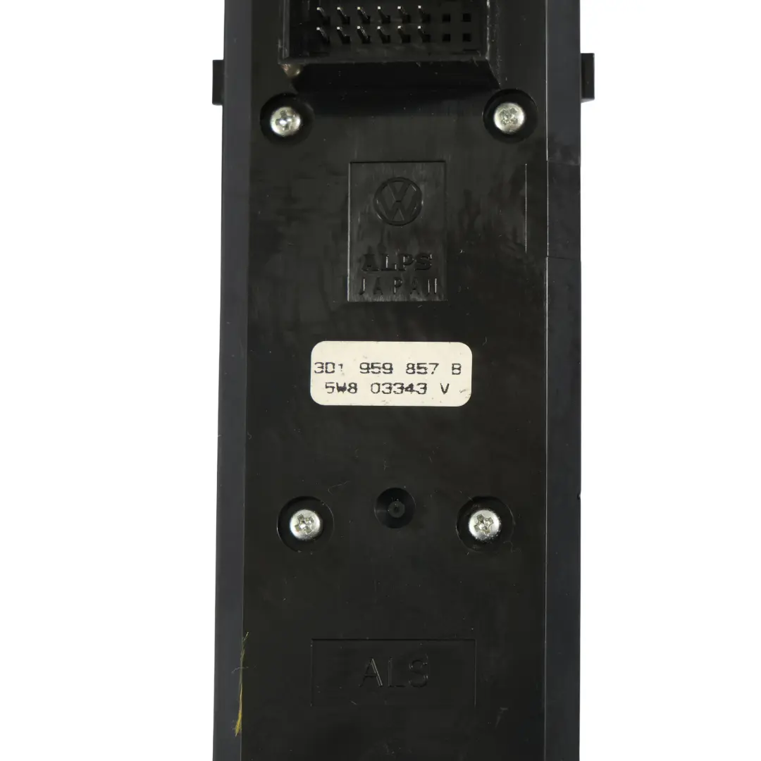 GP0 Window Lifter Switch Panel Driver's Side to Volkswagen VW Phaeton with Part number 3D1959857B Volkswagen VW Phaeton GP0 Window Lifter Switch Panel Driver's Side - SKU 3D1959857B - Part number 3D1959857B