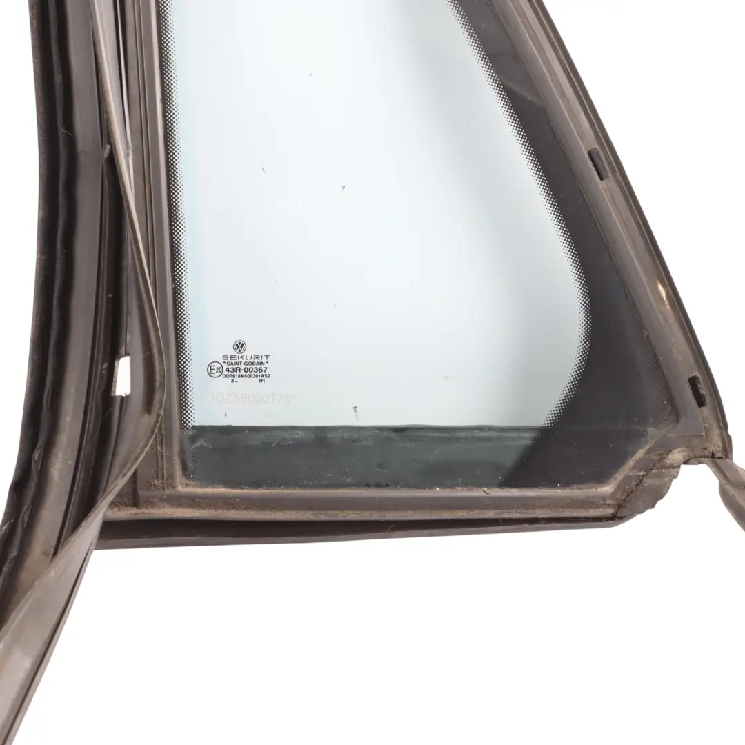 VW Phaeton GP0 3D Window Seal Door Rear Left N/S Fixed Window Glass - SKU 3D4839431CG - Part number 3D4839431CG