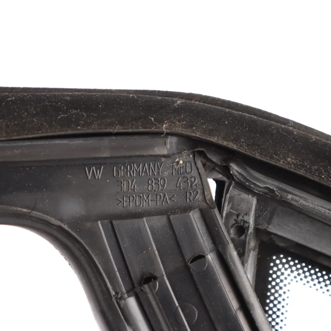 VW Phaeton GP0 3D Window Seal Door Rear Right O/S Fixed Window Glass - SKU 3D4839432CG - Part number 3D4839432CG
