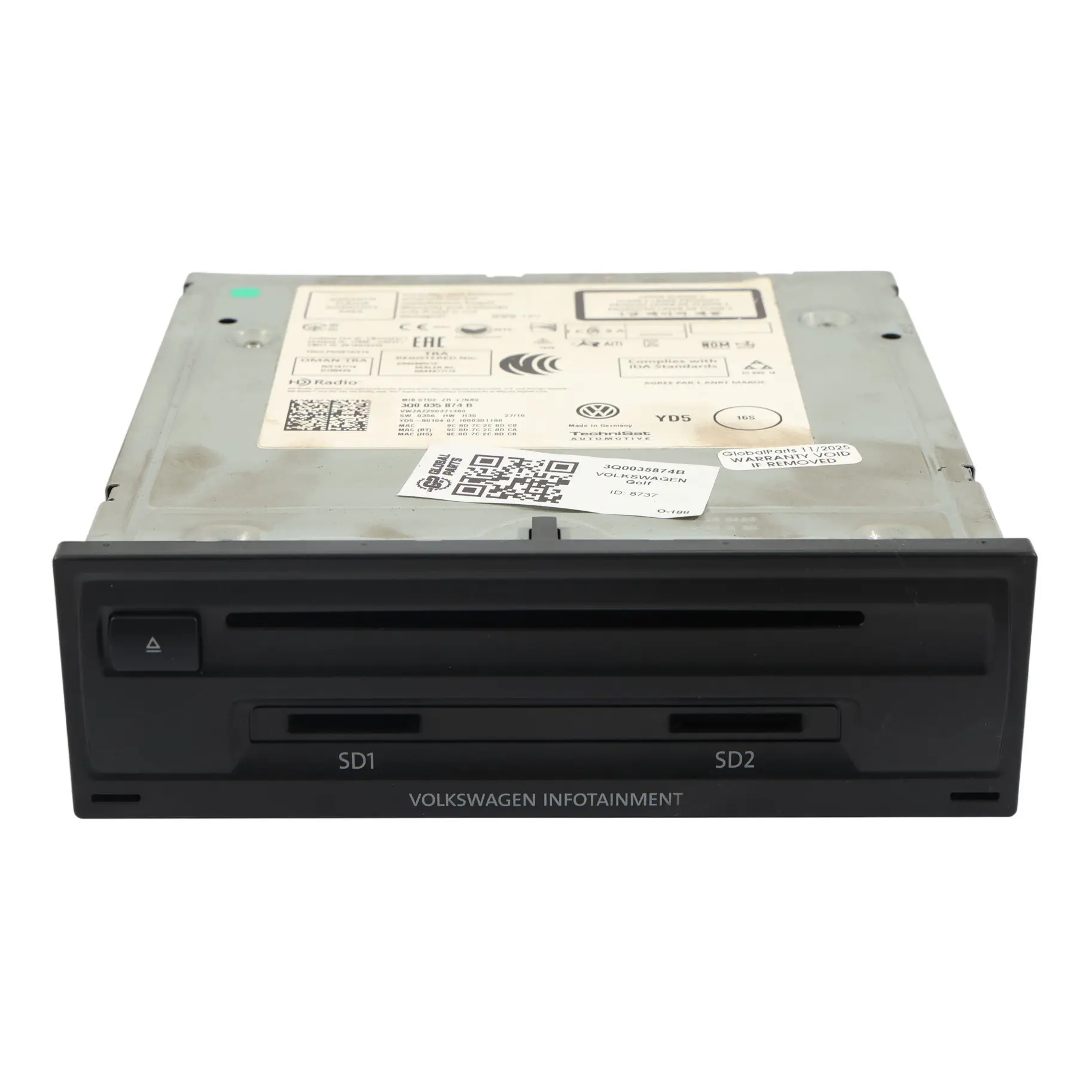 VW Golf Mk7 Tiguan Arteon Czytnik Nawigacji Navi Jednostka 3Q0035874B