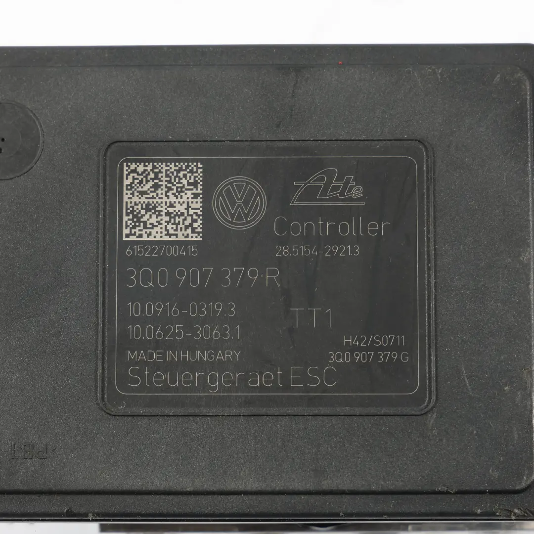 Audi A3 S3 8V ABS Pump Hydraulic Brake Pump Control Unit Module 3Q0614517R - SKU 3Q0907379R - Part number 3Q0907379R