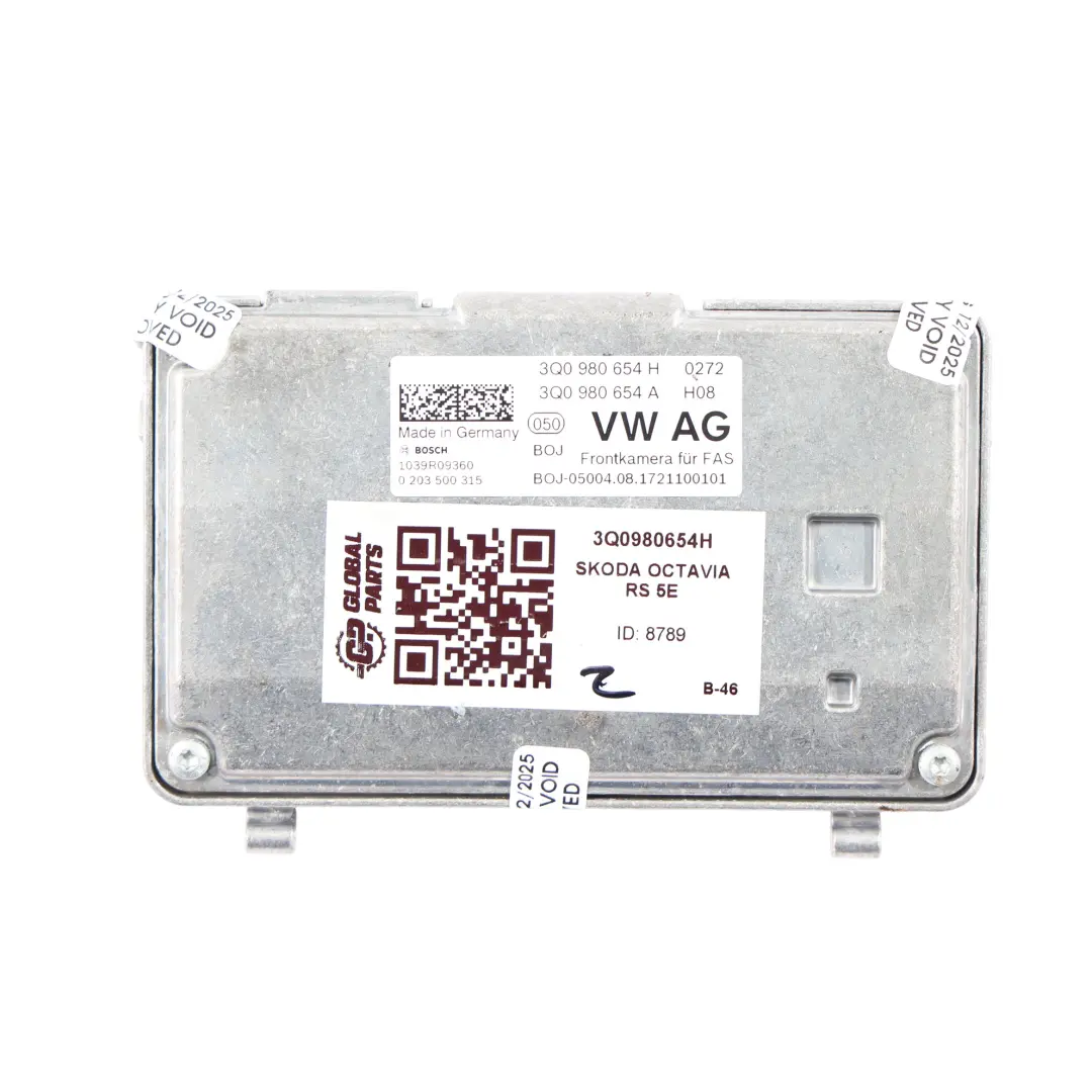 Parabrezza Telecamera Anteriore Unità Alla Guida per Skoda Octavia 5E con numero di parte 3Q0980654H Skoda Octavia 5E Parabrezza Telecamera Anteriore Unità Alla Guida - SKU 3Q0980654H - Numero di parte 3Q0980654H