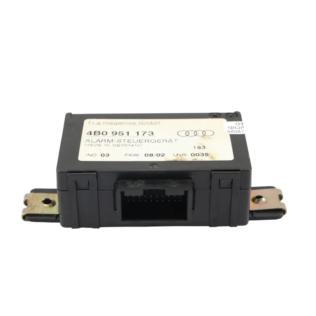 8L A4 B5 A6 C5 Módulo De Control De Alarma ECU para Audi A3 con número de pieza 4B0951173 Audi A3 8L A4 B5 A6 C5 Módulo De Control De Alarma ECU - SKU 4B0951173 - Número de pieza 4B0951173