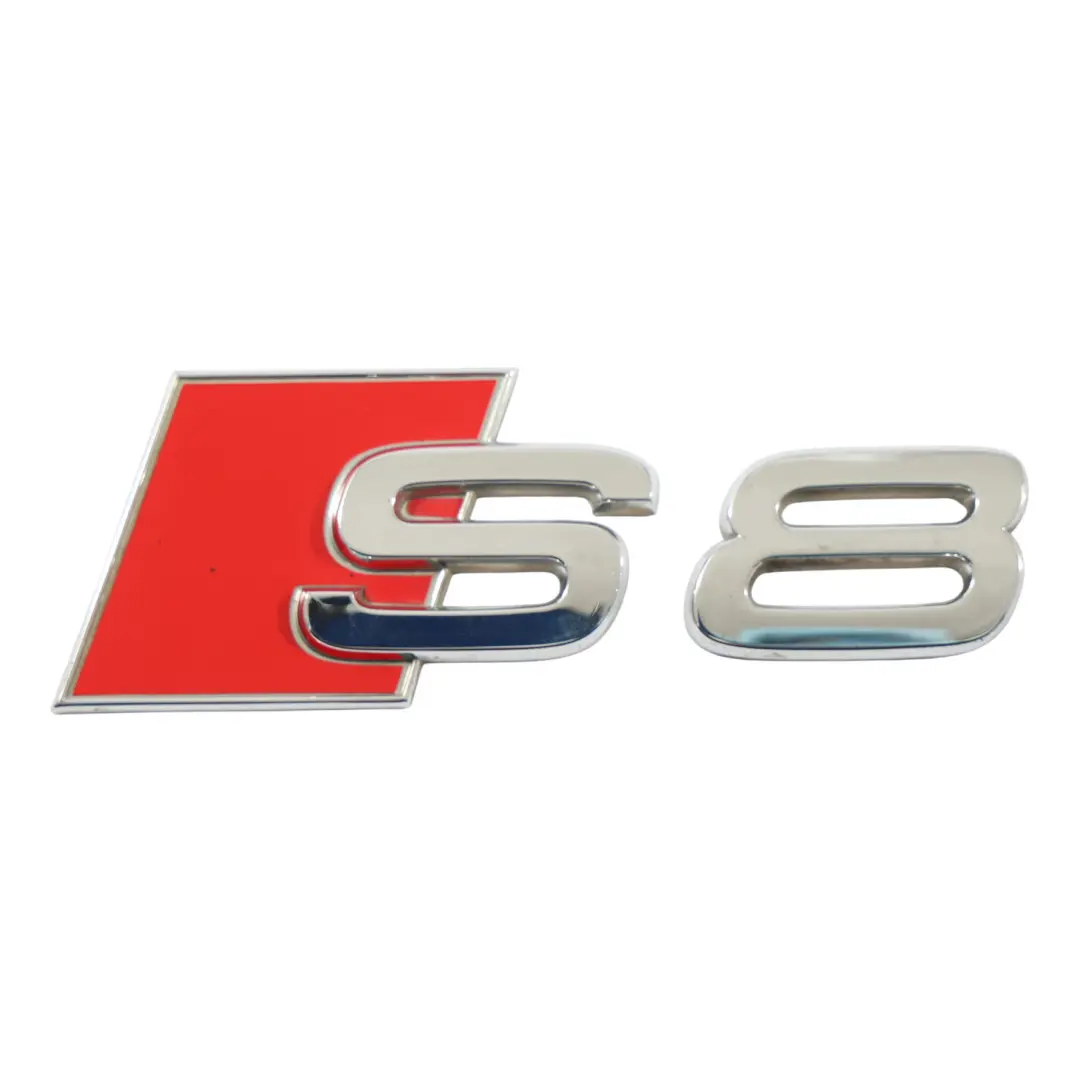 Audi S8 D3 Rear Hatch Trunk Emblem Badge S8 Lettering Label - SKU 4D0853735A-1 - Part number 4D0853735A