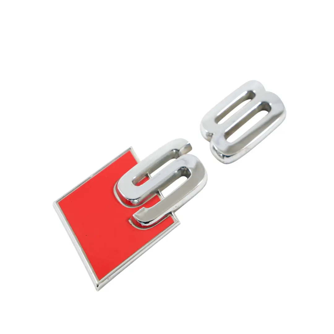 Heckklappe Kofferraum Emblem Abzeichen S8 Schriftzug Label für Audi S8 D3 mit Teilenummer 4D0853735A Audi S8 D3 Heckklappe Kofferraum Emblem Abzeichen S8 Schriftzug Label - SKU 4D0853735A-1 - Teilenummer 4D0853735A