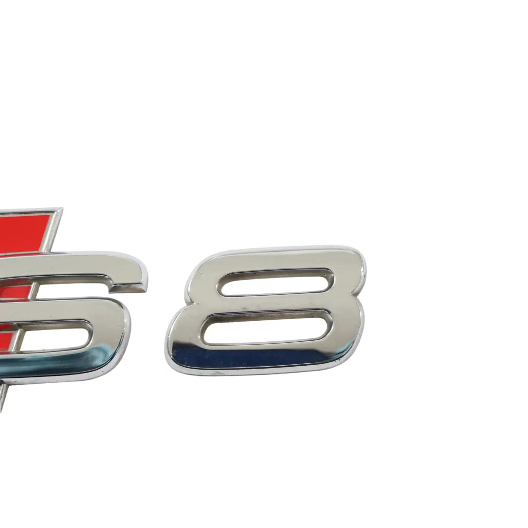 Portellone Posteriore Tronco Emblema Badge S8 Etichetta per Audi S8 D3 con numero di parte 4D0853735A Audi S8 D3 Portellone Posteriore Tronco Emblema Badge S8 Etichetta - SKU 4D0853735A-1 - Numero di parte 4D0853735A