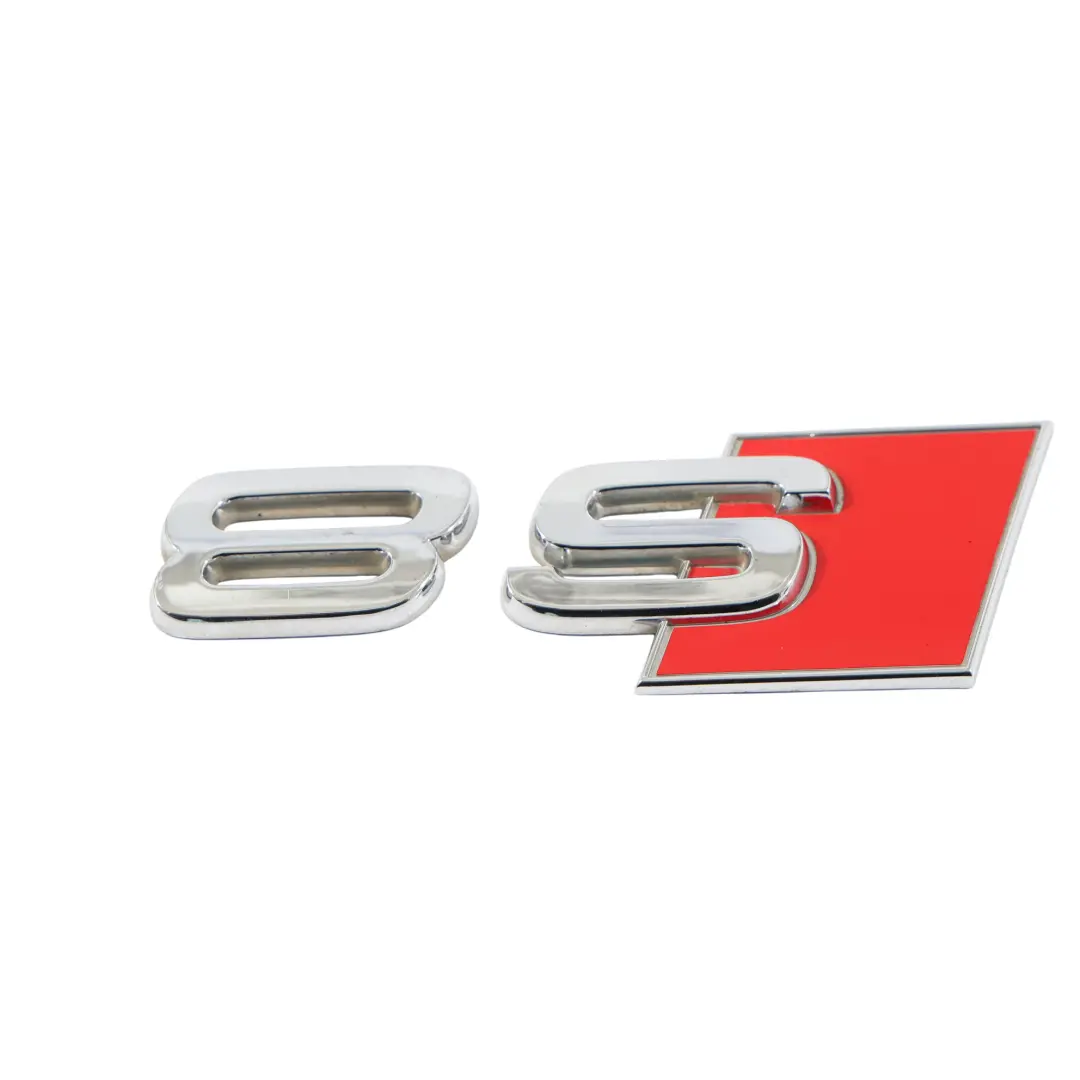 Audi S8 D3 Heckklappe Kofferraum Emblem Abzeichen S8 Schriftzug Label - SKU 4D0853735A-1 - Teilenummer 4D0853735A