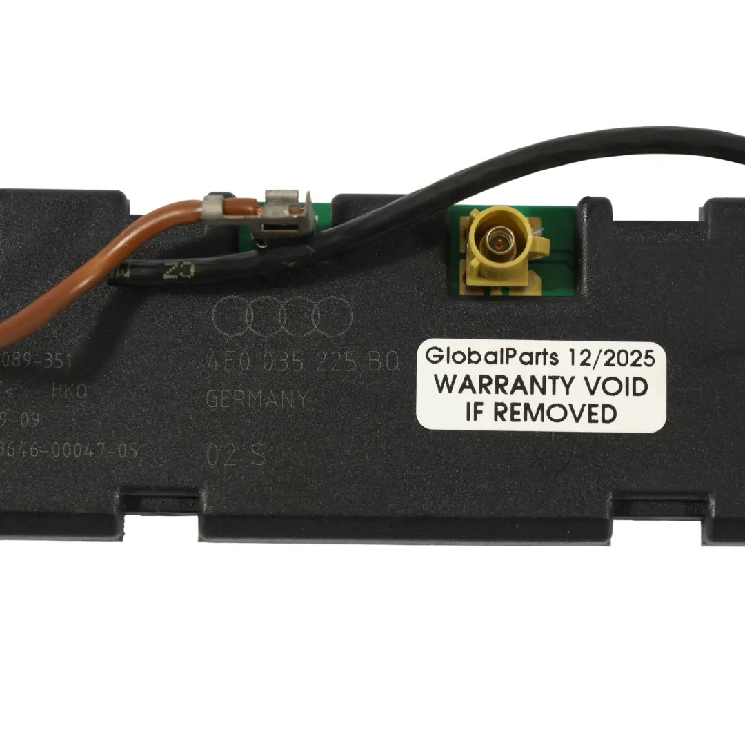 Amplificateur D'Antenne Récepteur De Signal Unité pour Audi A8 D3 à propos du numéro de pièce 4E0035225BQ Audi A8 D3 Amplificateur D'Antenne Récepteur De Signal Unité - SKU 4E0035225BQ - Numéro de pièce 4E0035225BQ