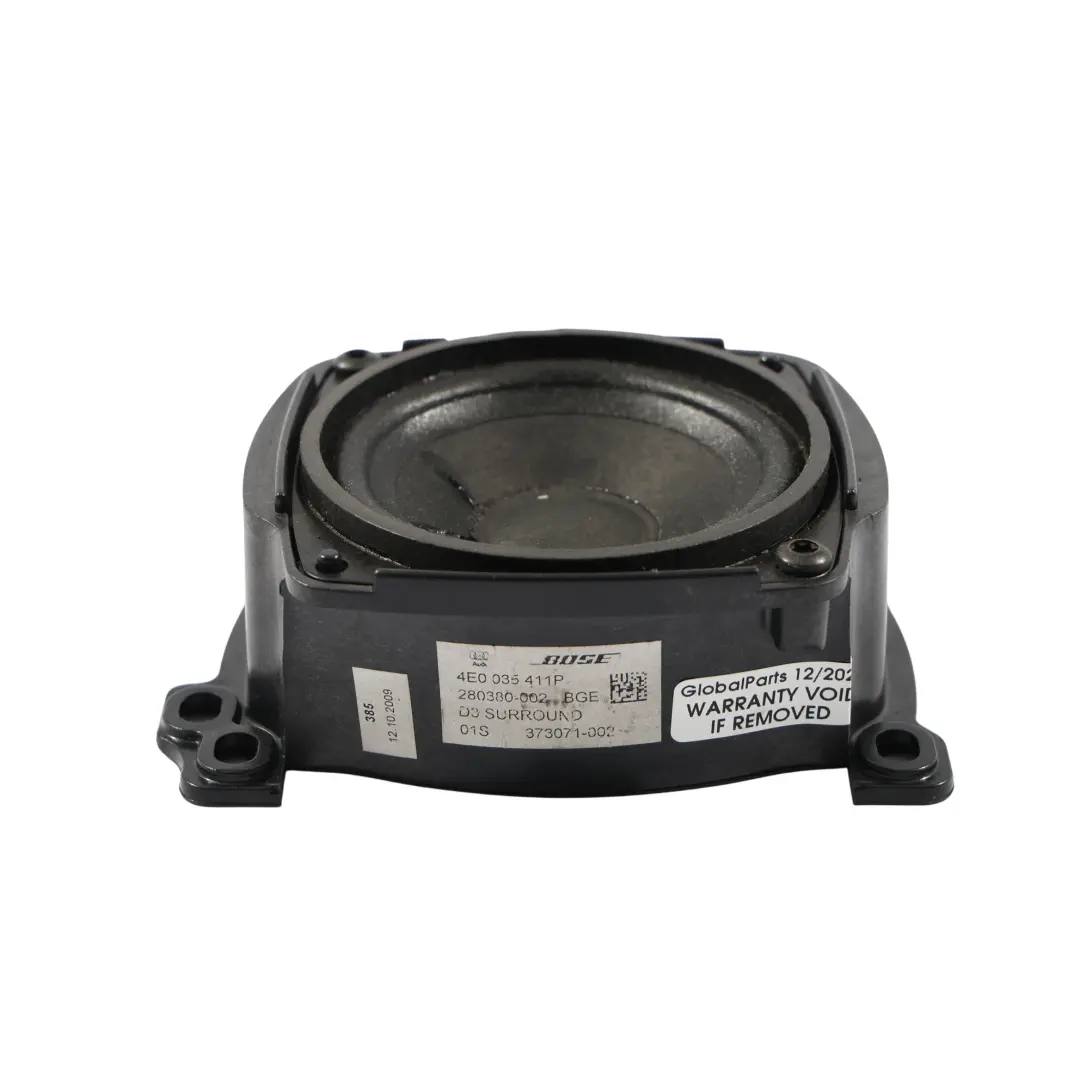 Głośnik Półki Bagażnika Bose Tył Lewa Prawa do Audi S8 D3 o numerze 4E0035411P Audi S8 D3 Głośnik Półki Bagażnika Bose Tył Lewa Prawa - SKU 4E0035411P - Numer Części 4E0035411P